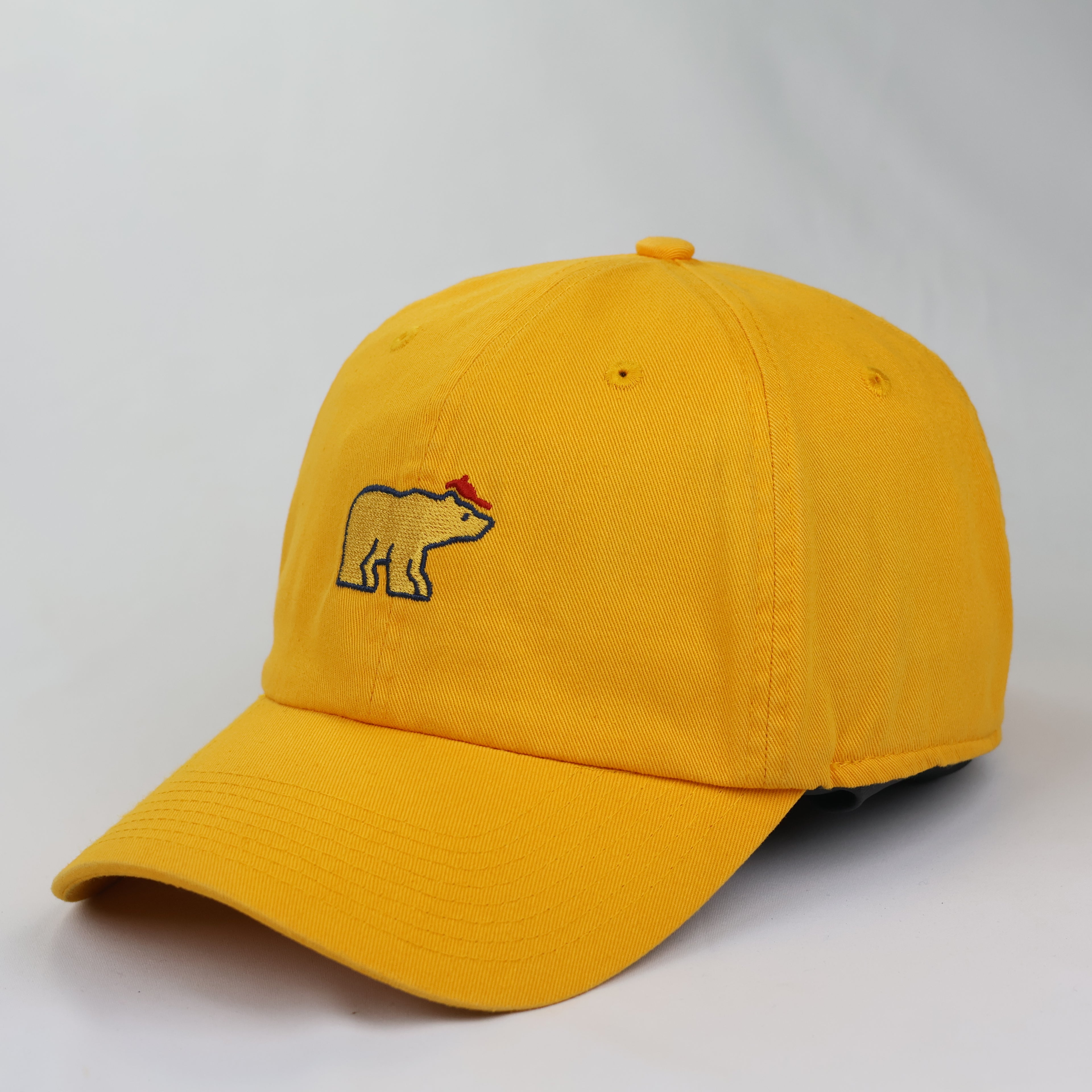 Vintage Jack Nicklaus Golden Bear Embroidered Thrifted Cap - Yellow