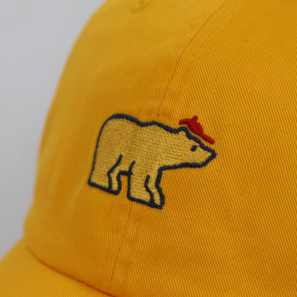 Vintage Jack Nicklaus Golden Bear Embroidered Thrifted Cap - Yellow