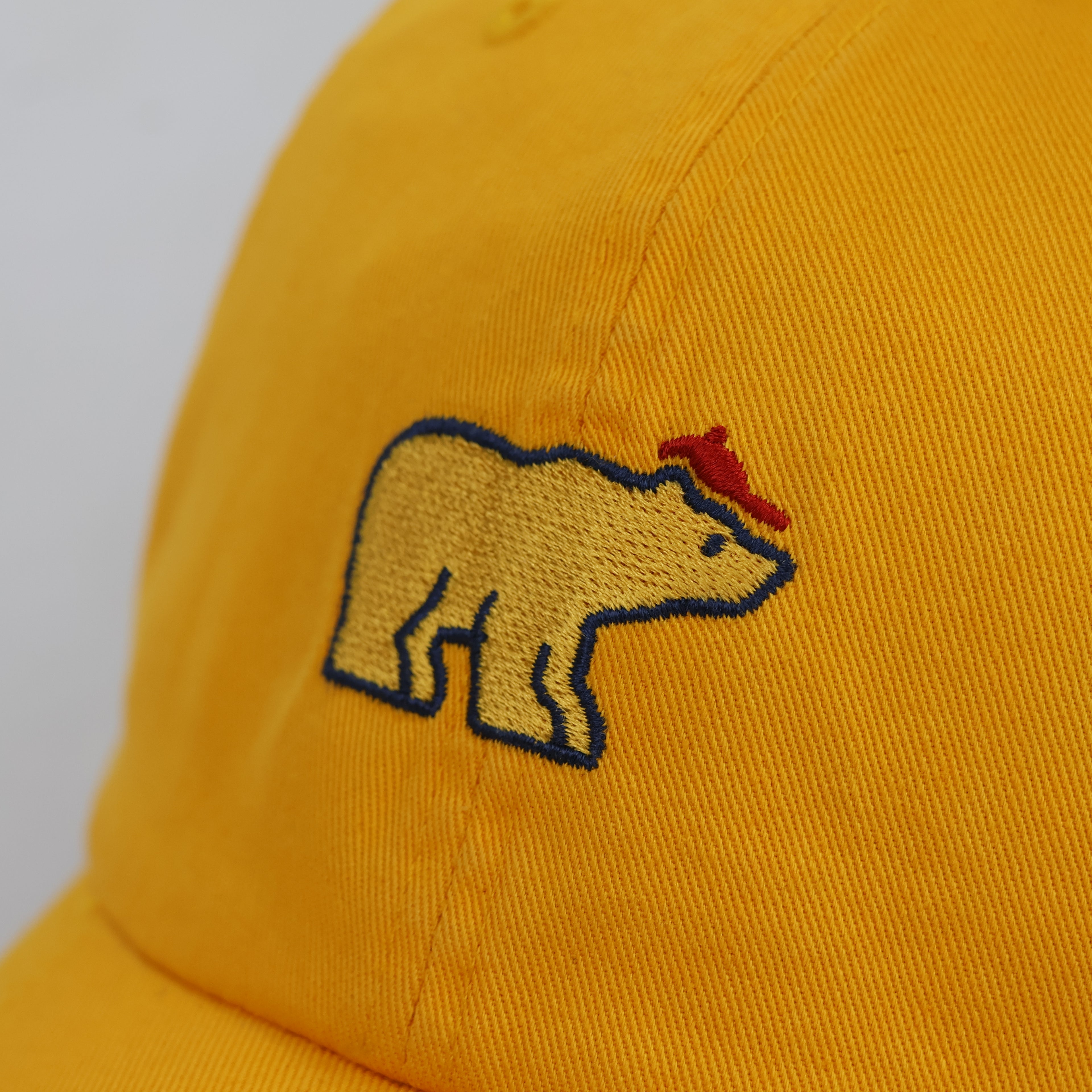 Vintage Jack Nicklaus Golden Bear Embroidered Thrifted Cap - Yellow