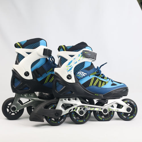 Pre-Owned Oxelo Fit5 Junior Adjustable Inline Skates with Aluminum Frame