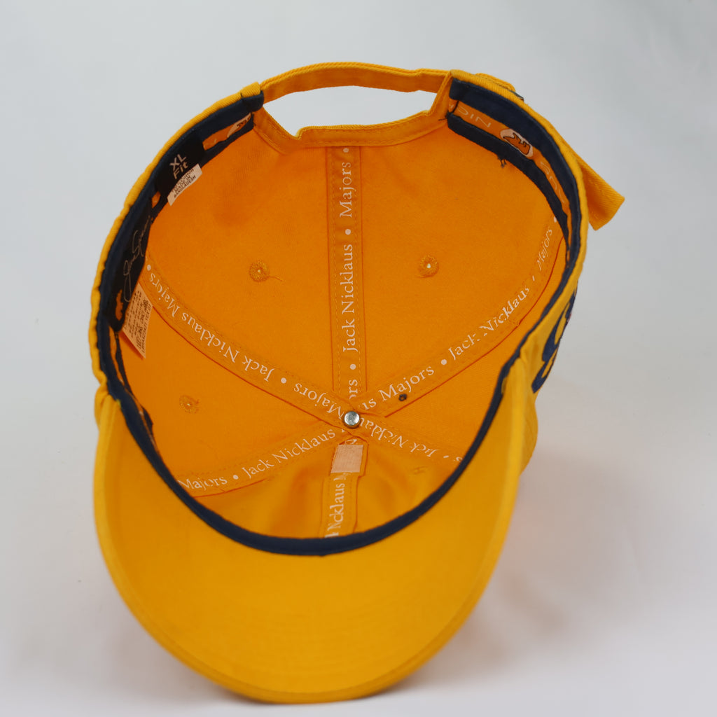 Vintage Jack Nicklaus Golden Bear Embroidered Thrifted Cap - Yellow
