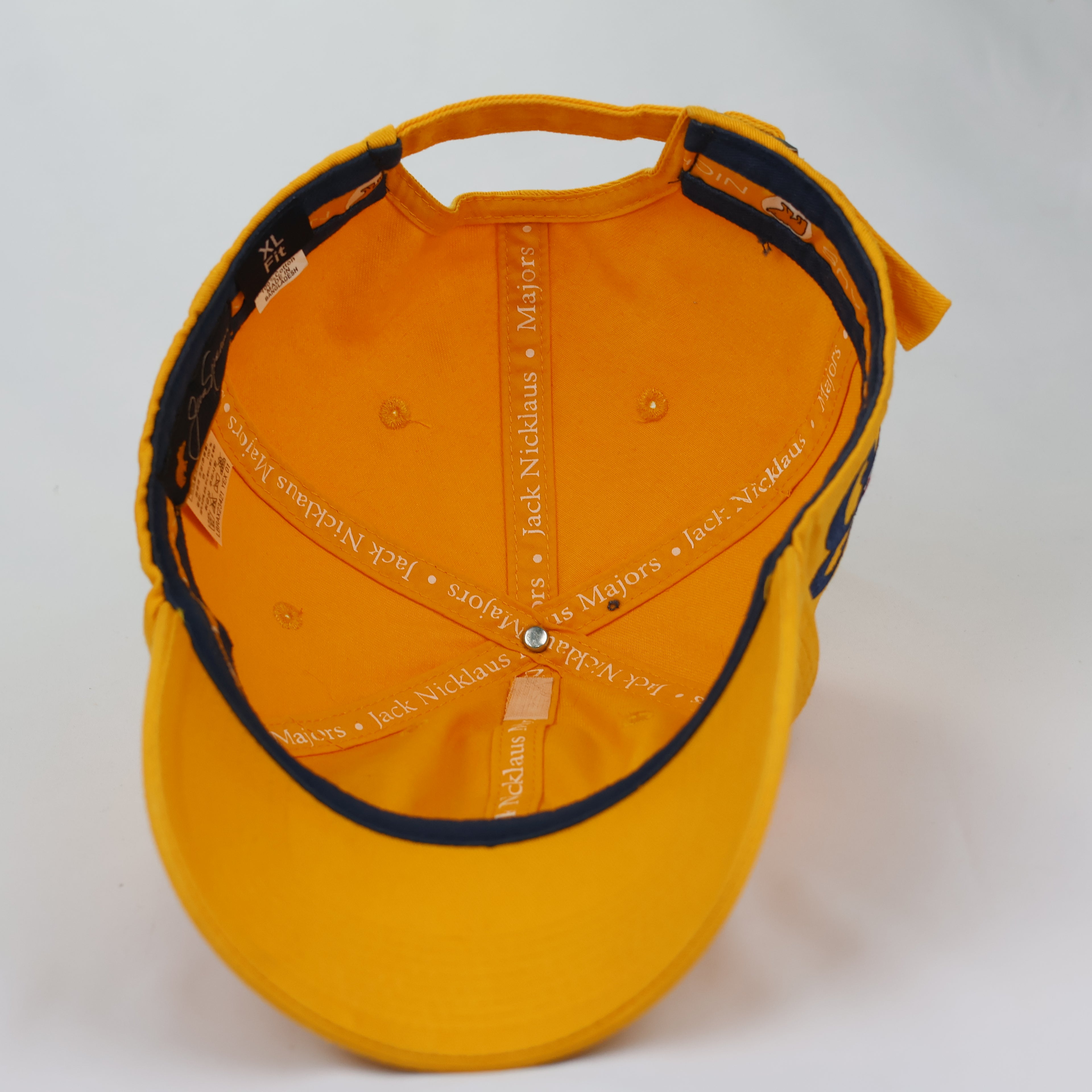 Vintage Jack Nicklaus Golden Bear Embroidered Thrifted Cap - Yellow