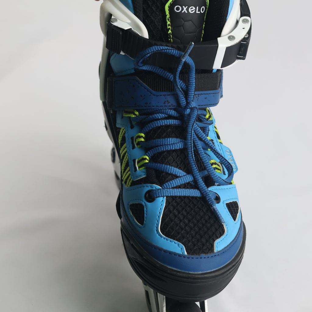 Pre-Owned Oxelo Fit5 Junior Adjustable Inline Skates with Aluminum Frame