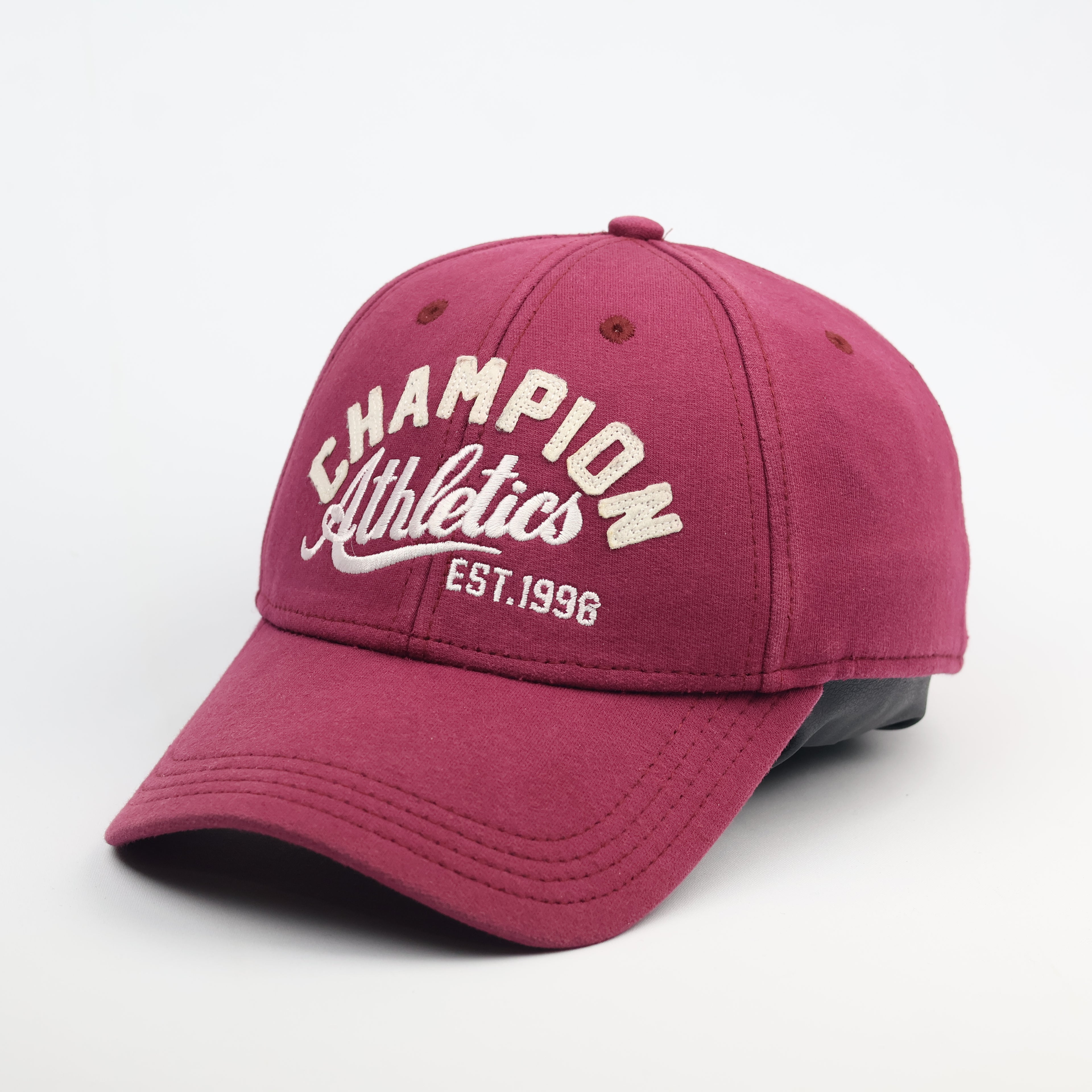 Vintage Champion Athletics Est. 1996 Maroon Baseball Thrifted Cap