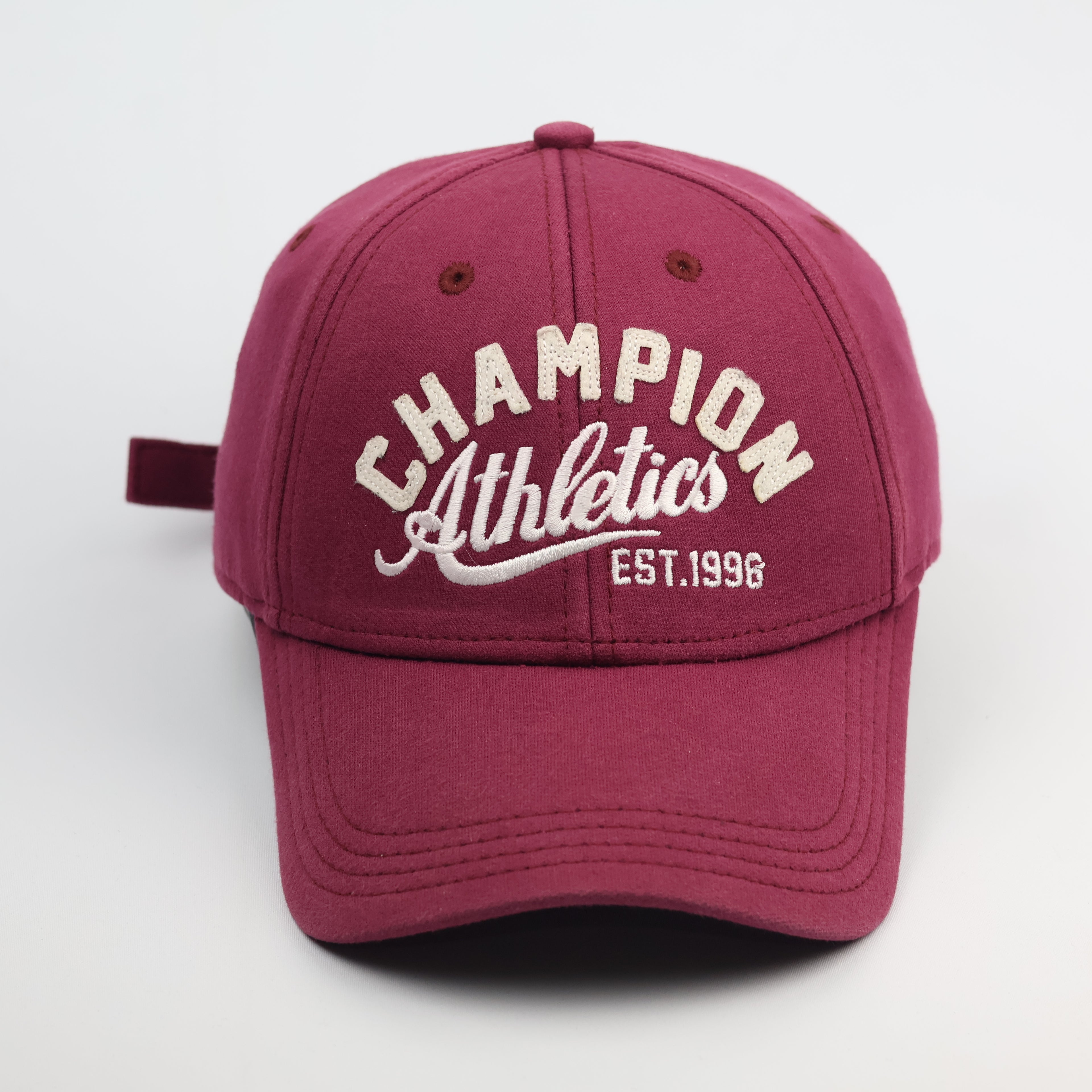 Vintage Champion Athletics Est. 1996 Maroon Baseball Thrifted Cap