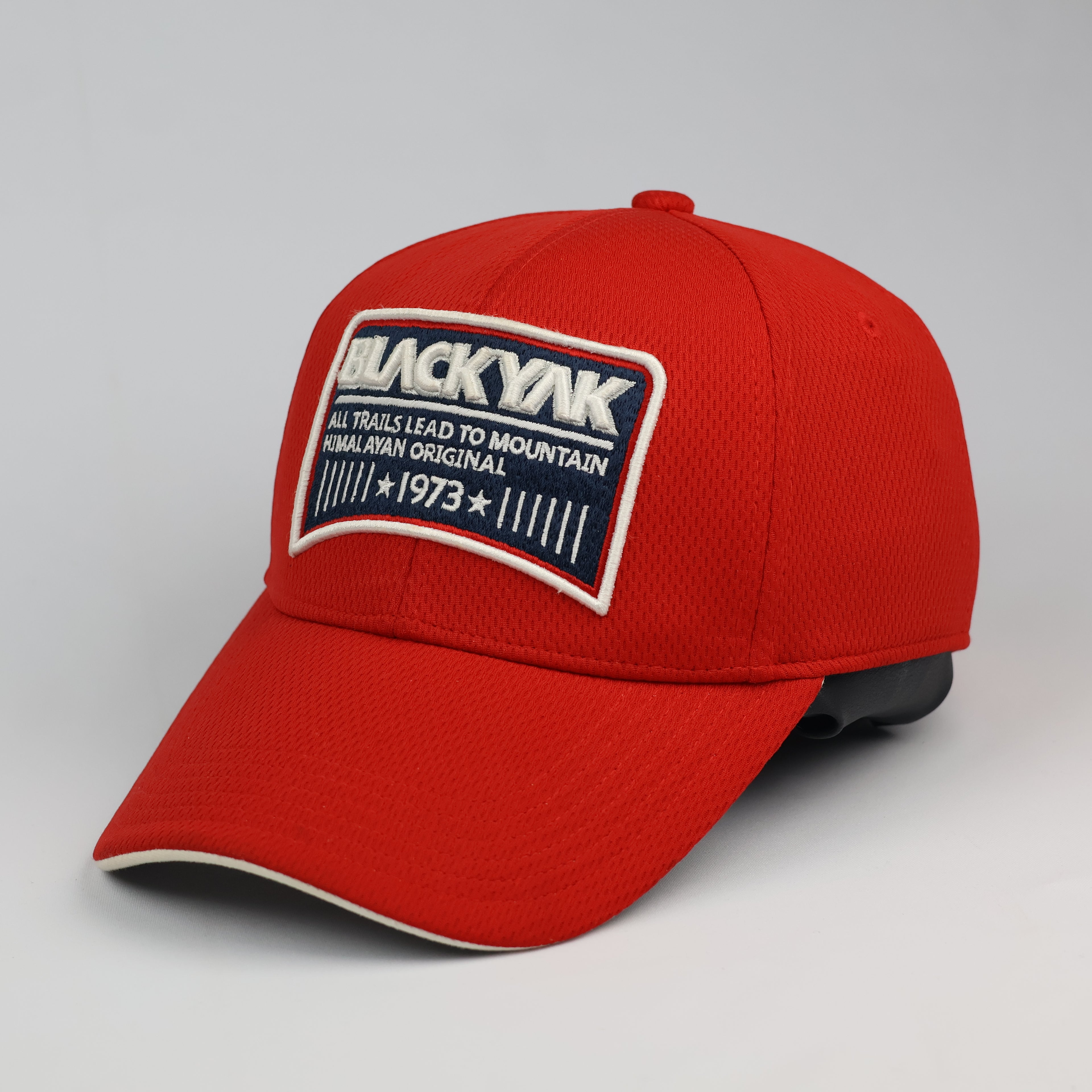 Vintage BlackYak 1973 Mountain Trails Snapback Thrifted Hat - Red