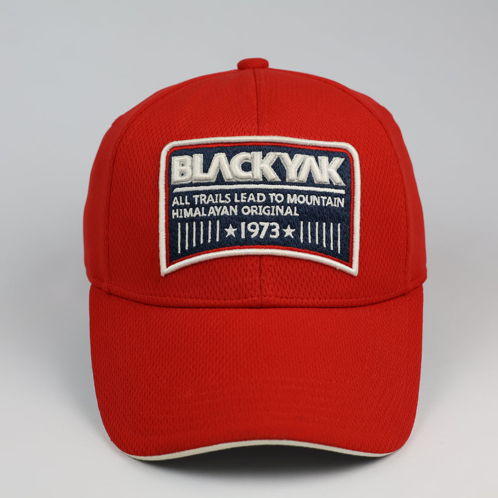 Vintage BlackYak 1973 Mountain Trails Snapback Thrifted Hat - Red