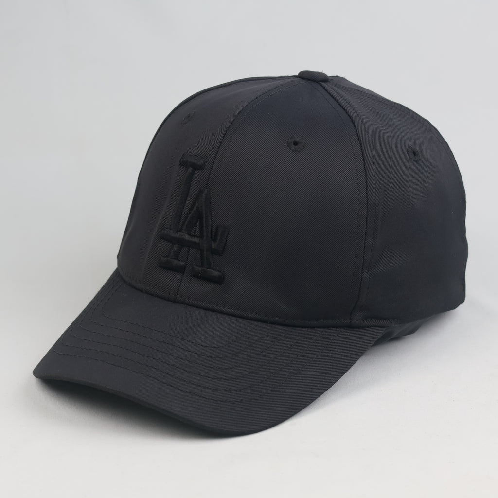 Thrifted LA Dodgers Black-on-Black Embroidered Baseball Cap