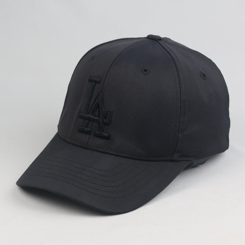 Thrifted LA Dodgers Black-on-Black Embroidered Baseball Cap