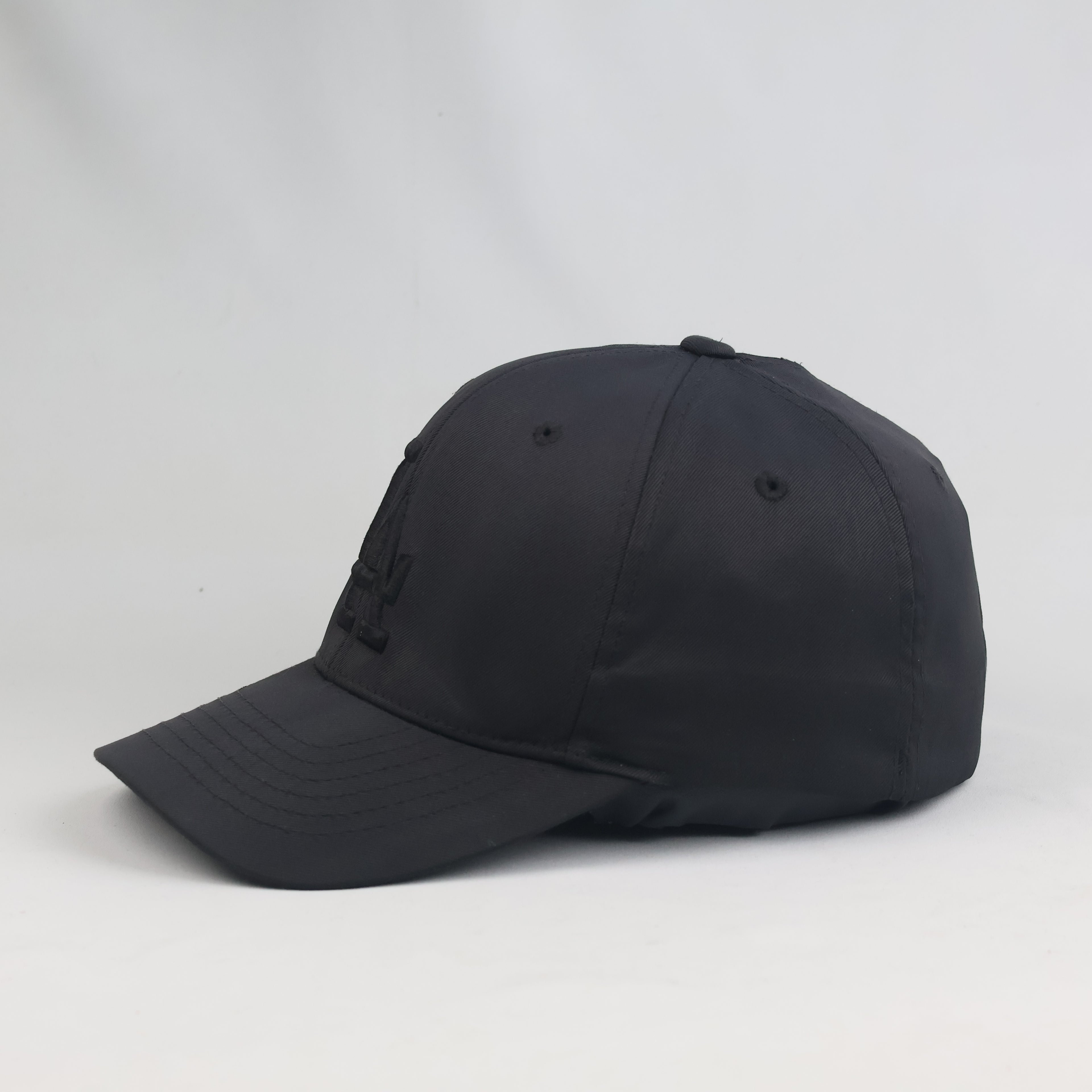 Thrifted LA Dodgers Black-on-Black Embroidered Baseball Cap