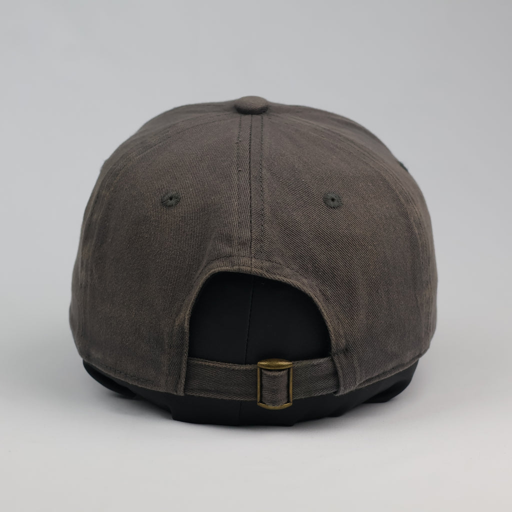 Minimalist "a" Embroidered Charcoal Grey Baseball Thrifted Cap