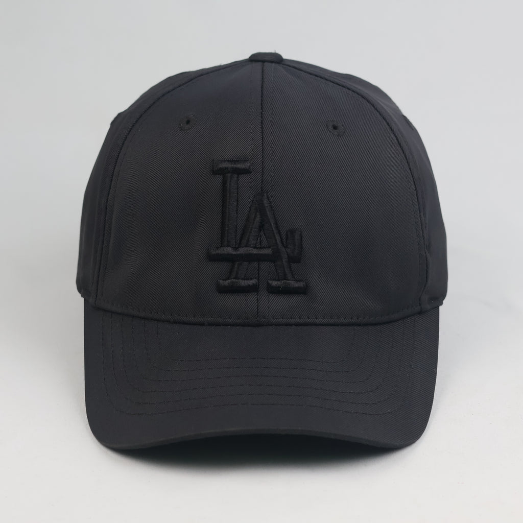 Thrifted LA Dodgers Black-on-Black Embroidered Baseball Cap