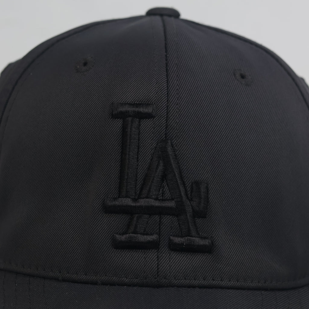 Thrifted LA Dodgers Black-on-Black Embroidered Baseball Cap