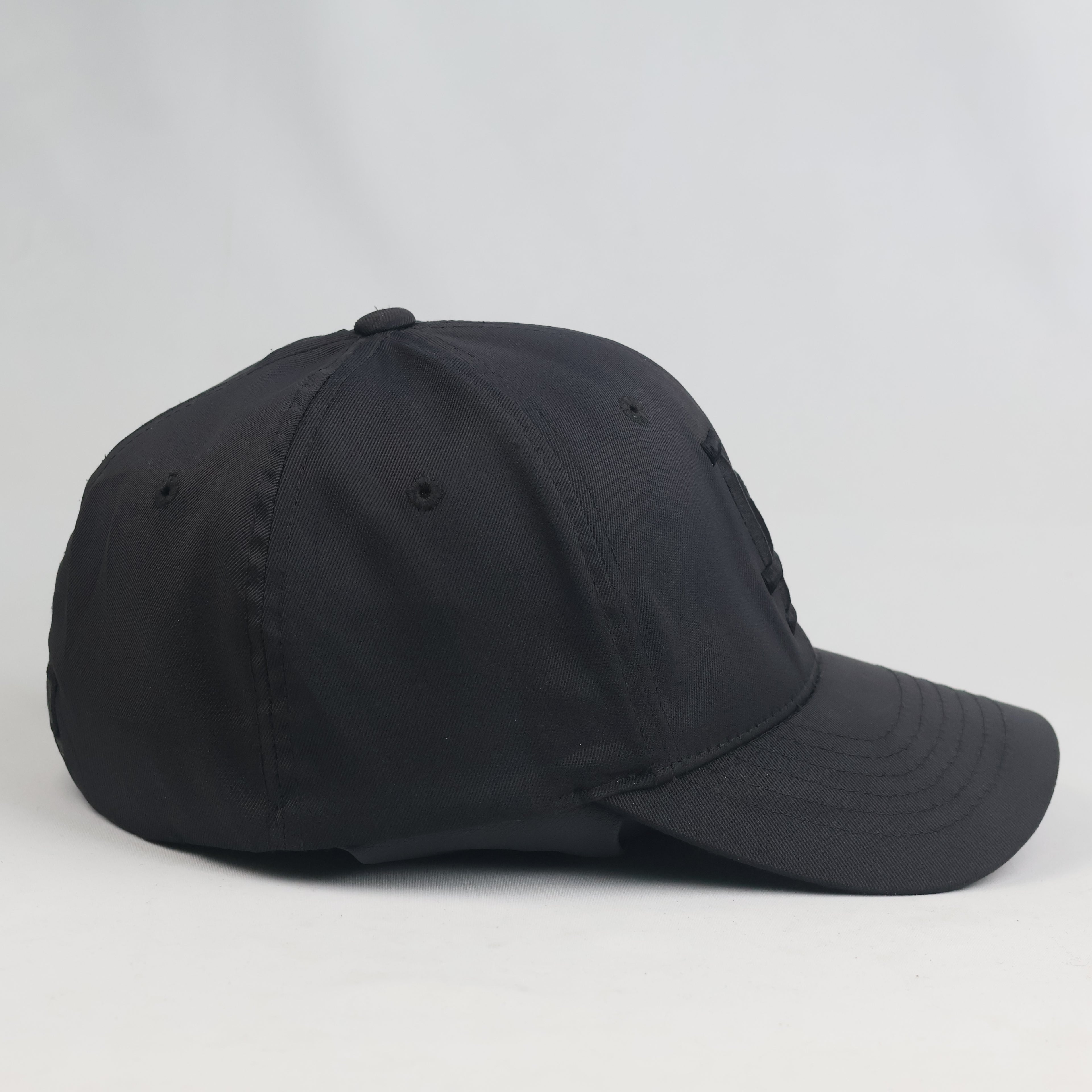 Thrifted LA Dodgers Black-on-Black Embroidered Baseball Cap
