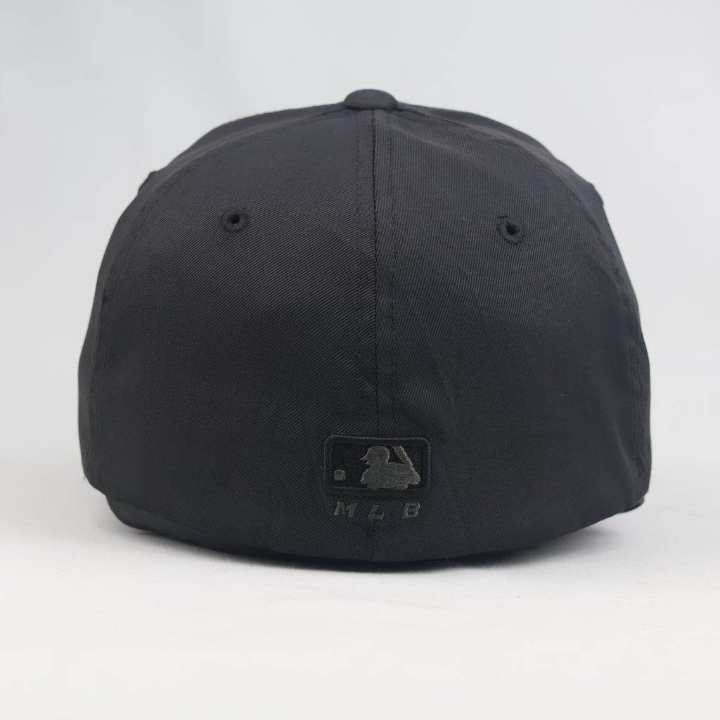 Thrifted LA Dodgers Black-on-Black Embroidered Baseball Cap