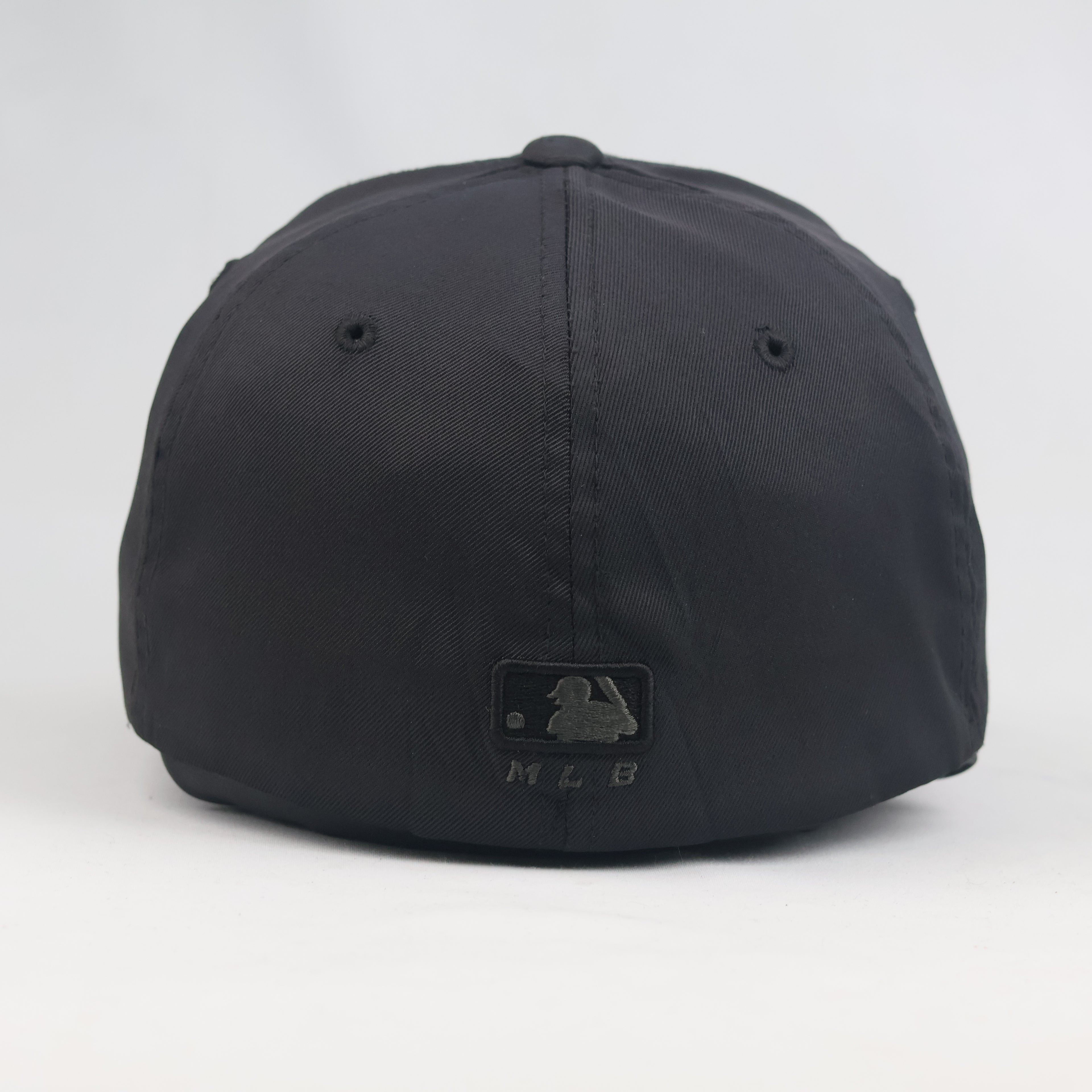 Thrifted LA Dodgers Black-on-Black Embroidered Baseball Cap