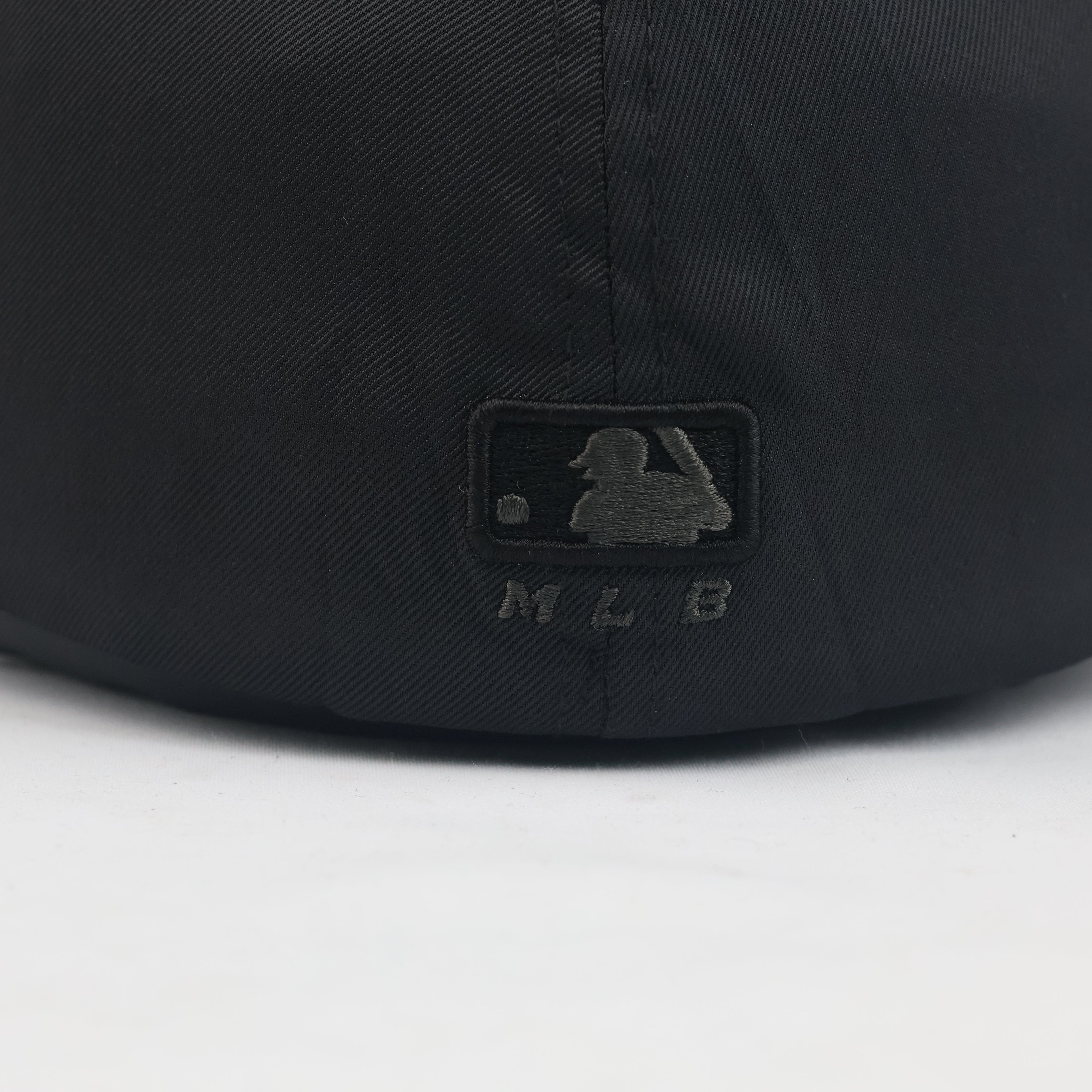 Thrifted LA Dodgers Black-on-Black Embroidered Baseball Cap