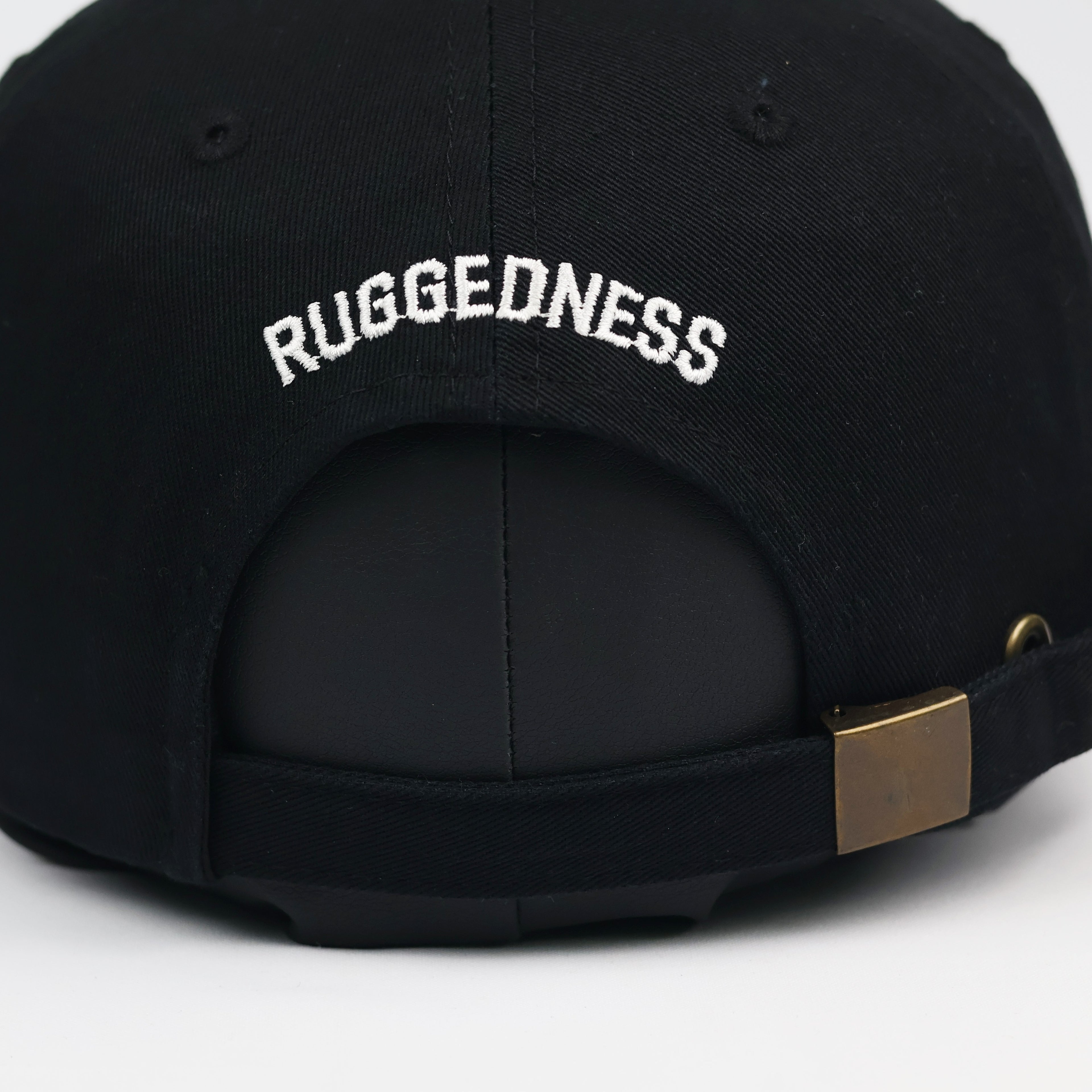 Brooklyn "8" Embroidered Black Cotton Streetwear Baseball Thrifted Cap