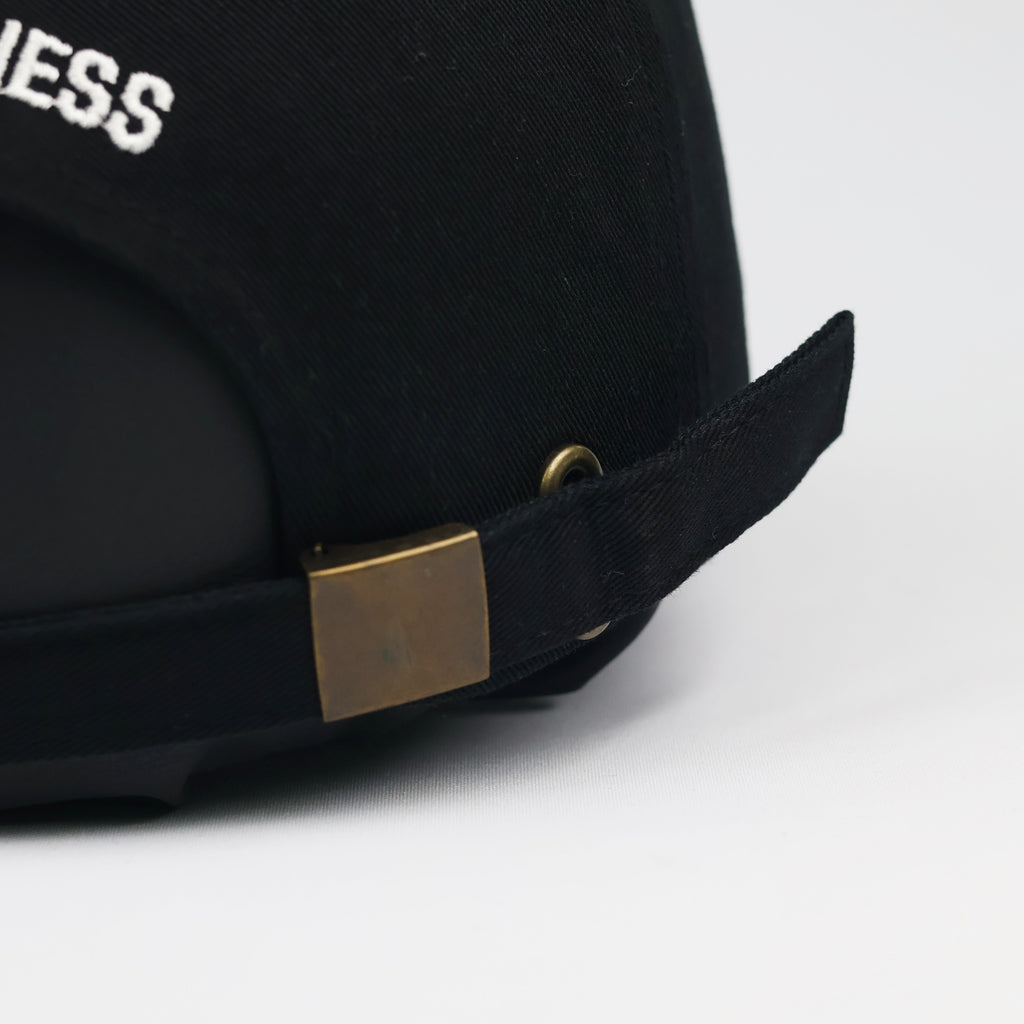 Brooklyn "8" Embroidered Black Cotton Streetwear Baseball Thrifted Cap