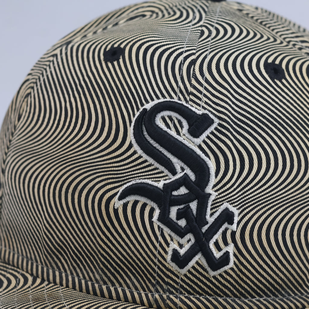 Thrifted Chicago White Sox New Era 59FIFTY Wavy Pattern Fitted Hat