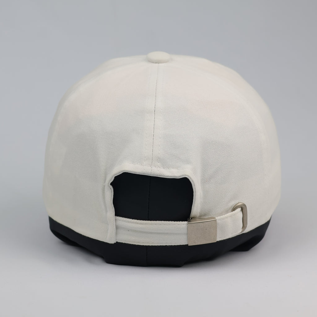 Luxury Lanvin Paris Embroidered Pearl Logo Strapback Thrifted Cap
