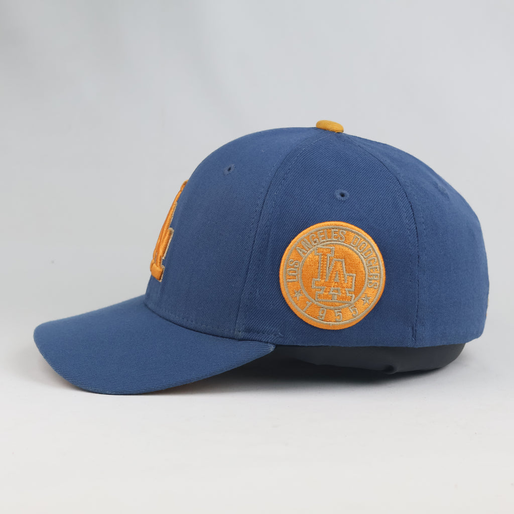 Thrifted LA Dodgers Blue Yellow Embroidered Side Patch Baseball Cap