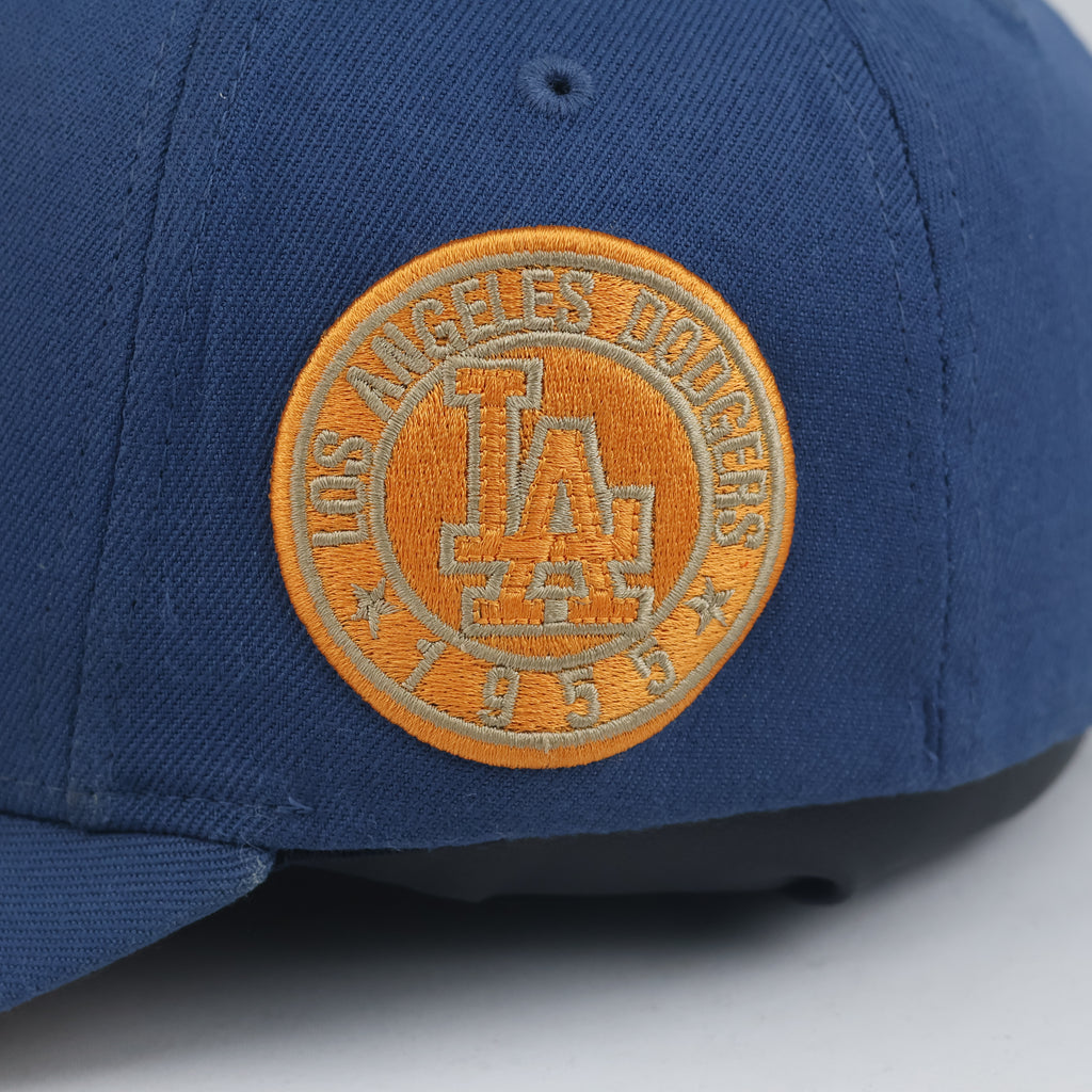 Thrifted LA Dodgers Blue Yellow Embroidered Side Patch Baseball Cap