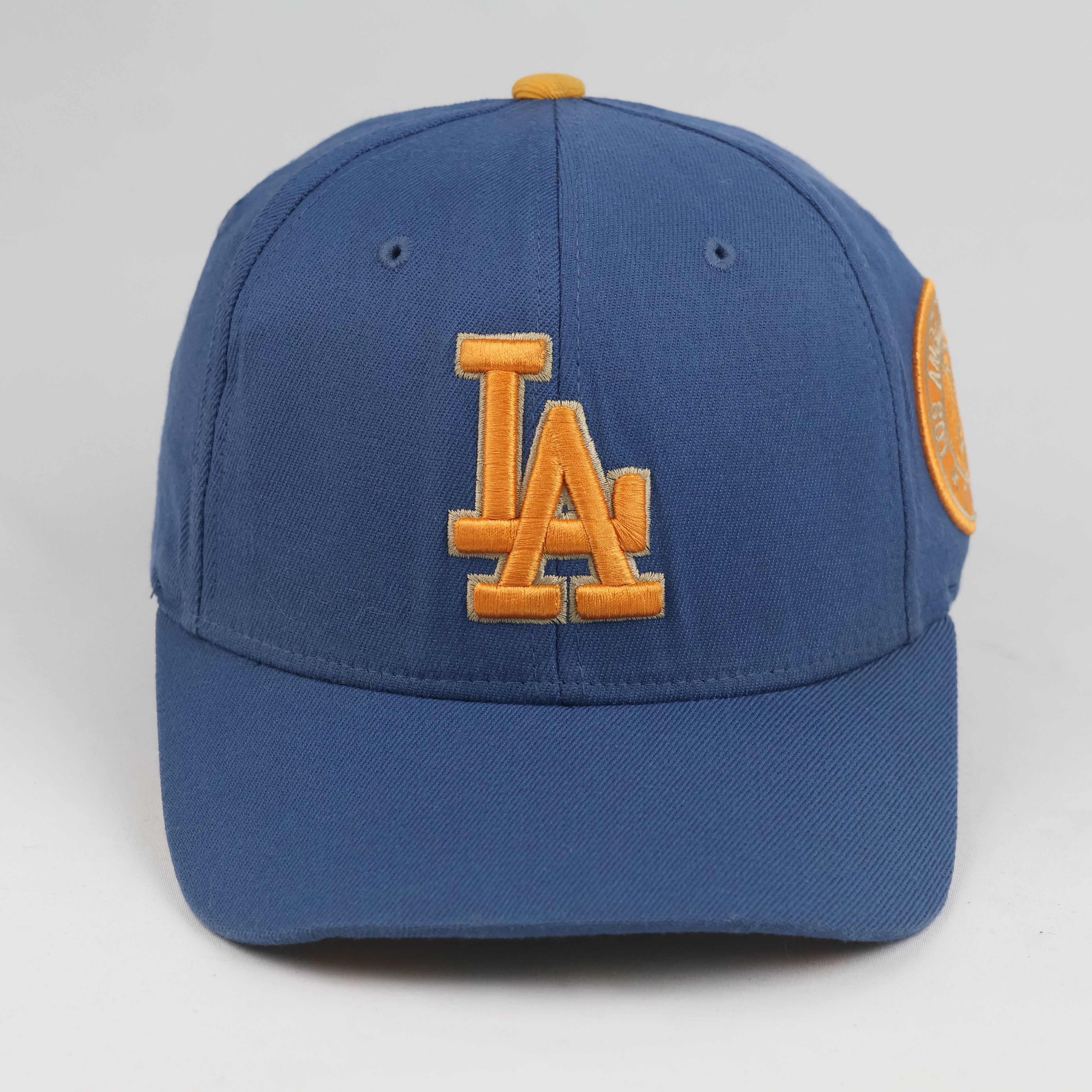 Thrifted LA Dodgers Blue Yellow Embroidered Side Patch Baseball Cap