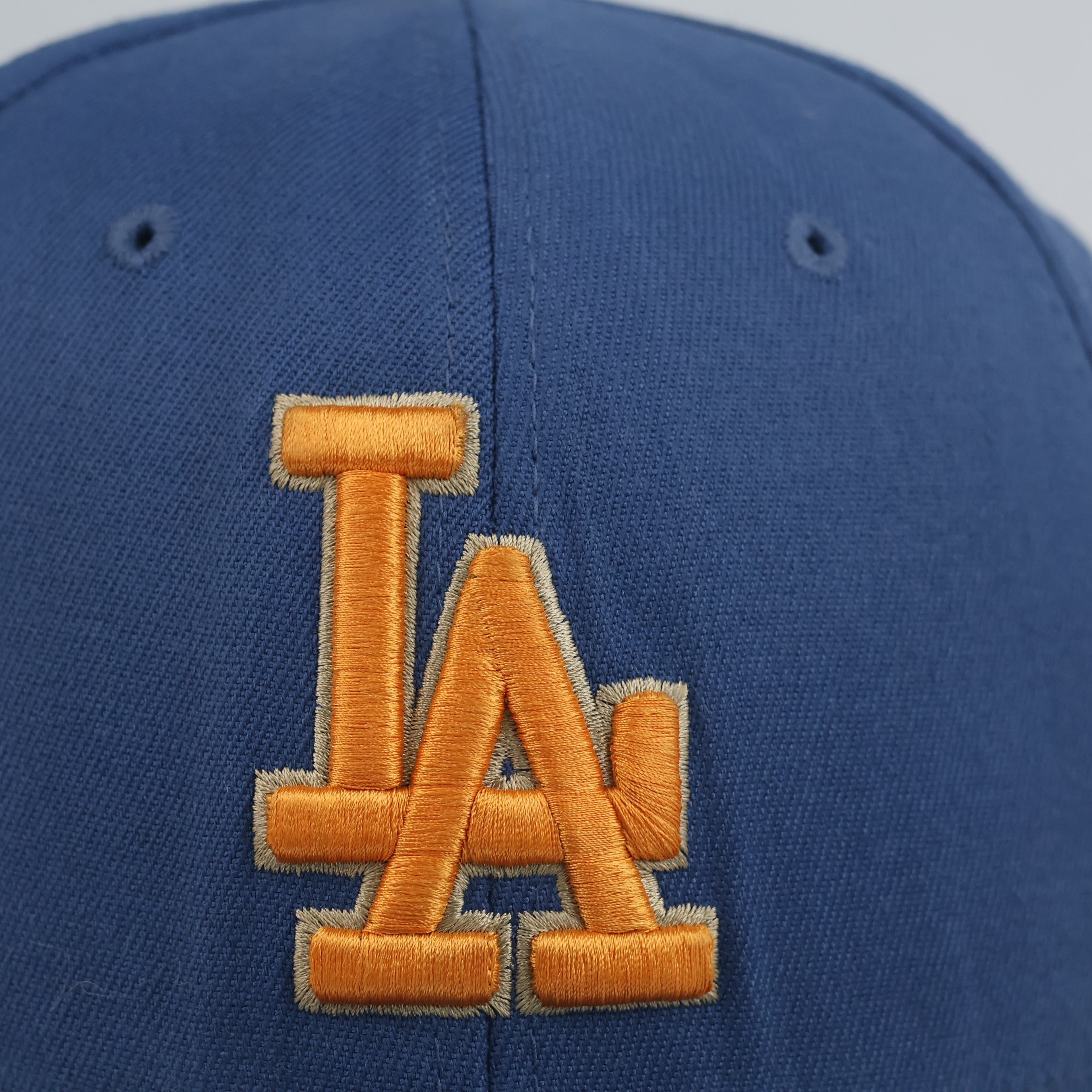 Thrifted LA Dodgers Blue Yellow Embroidered Side Patch Baseball Cap