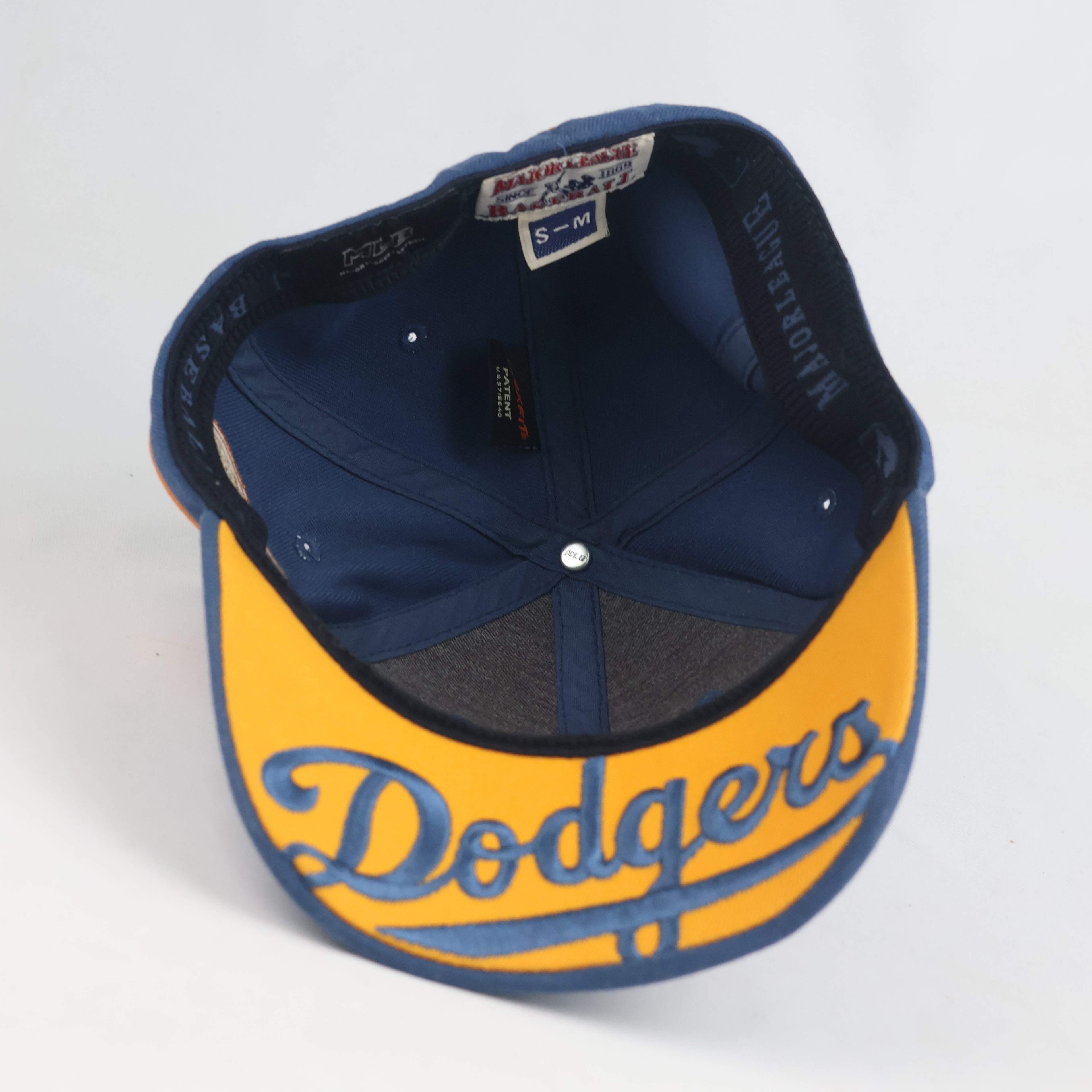 Thrifted LA Dodgers Blue Yellow Embroidered Side Patch Baseball Cap