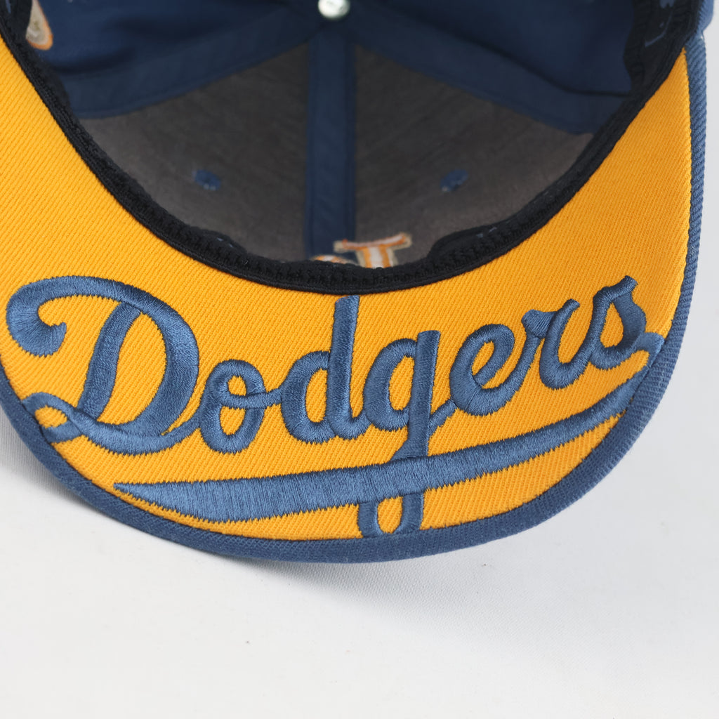 Thrifted LA Dodgers Blue Yellow Embroidered Side Patch Baseball Cap