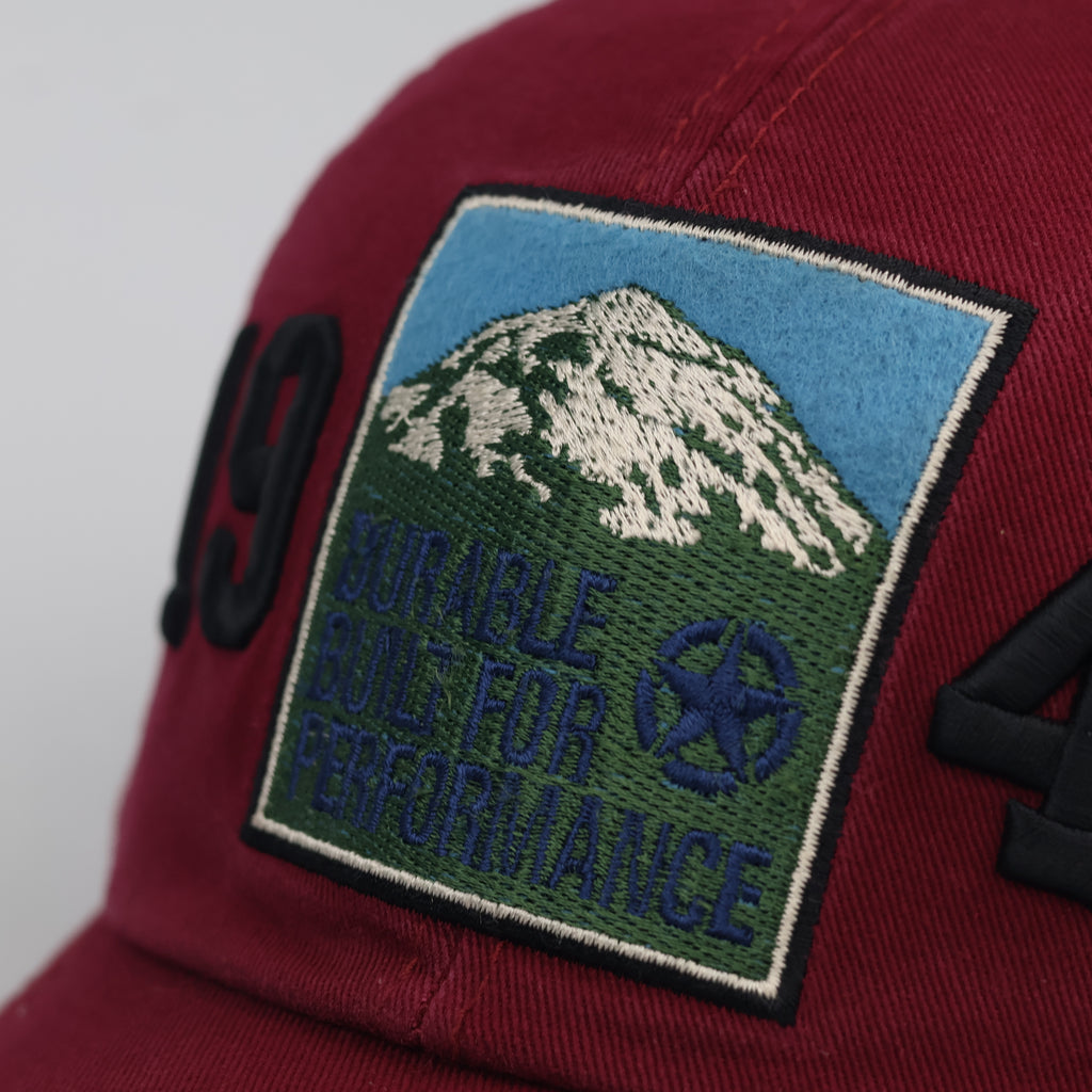 Official Jeep Heritage Mountain Patch Strapback Thrifted Cap (56-58cm)