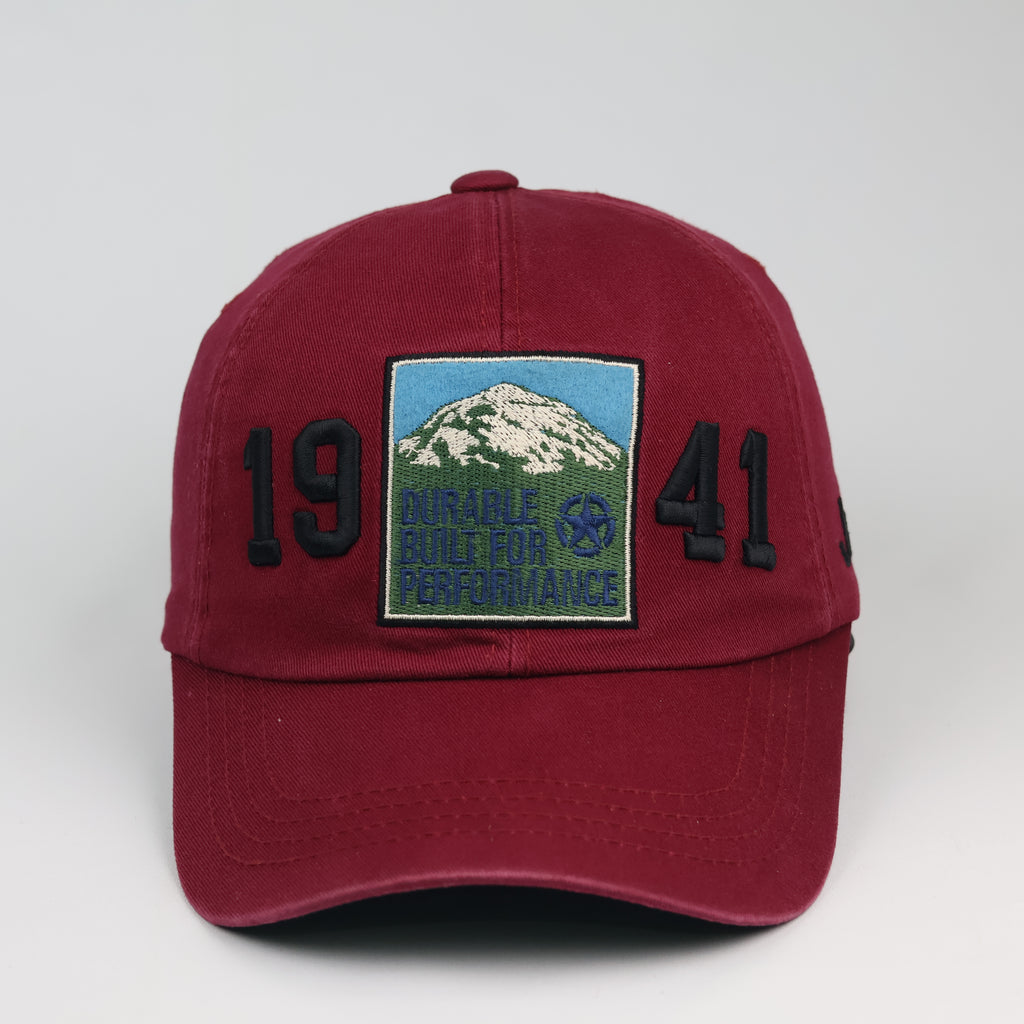 Official Jeep Heritage Mountain Patch Strapback Thrifted Cap (56-58cm)
