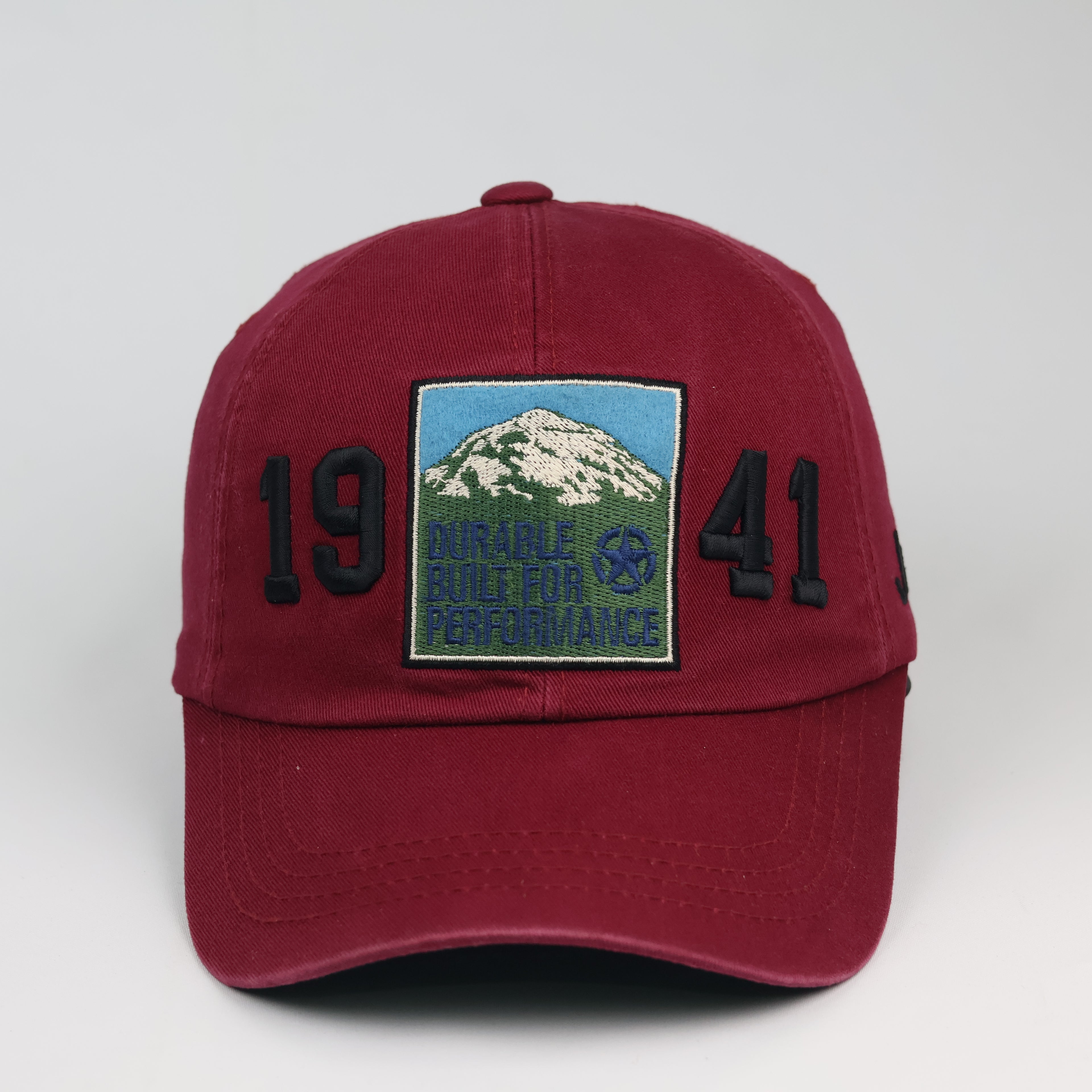 Official Jeep Heritage Mountain Patch Strapback Thrifted Cap (56-58cm)