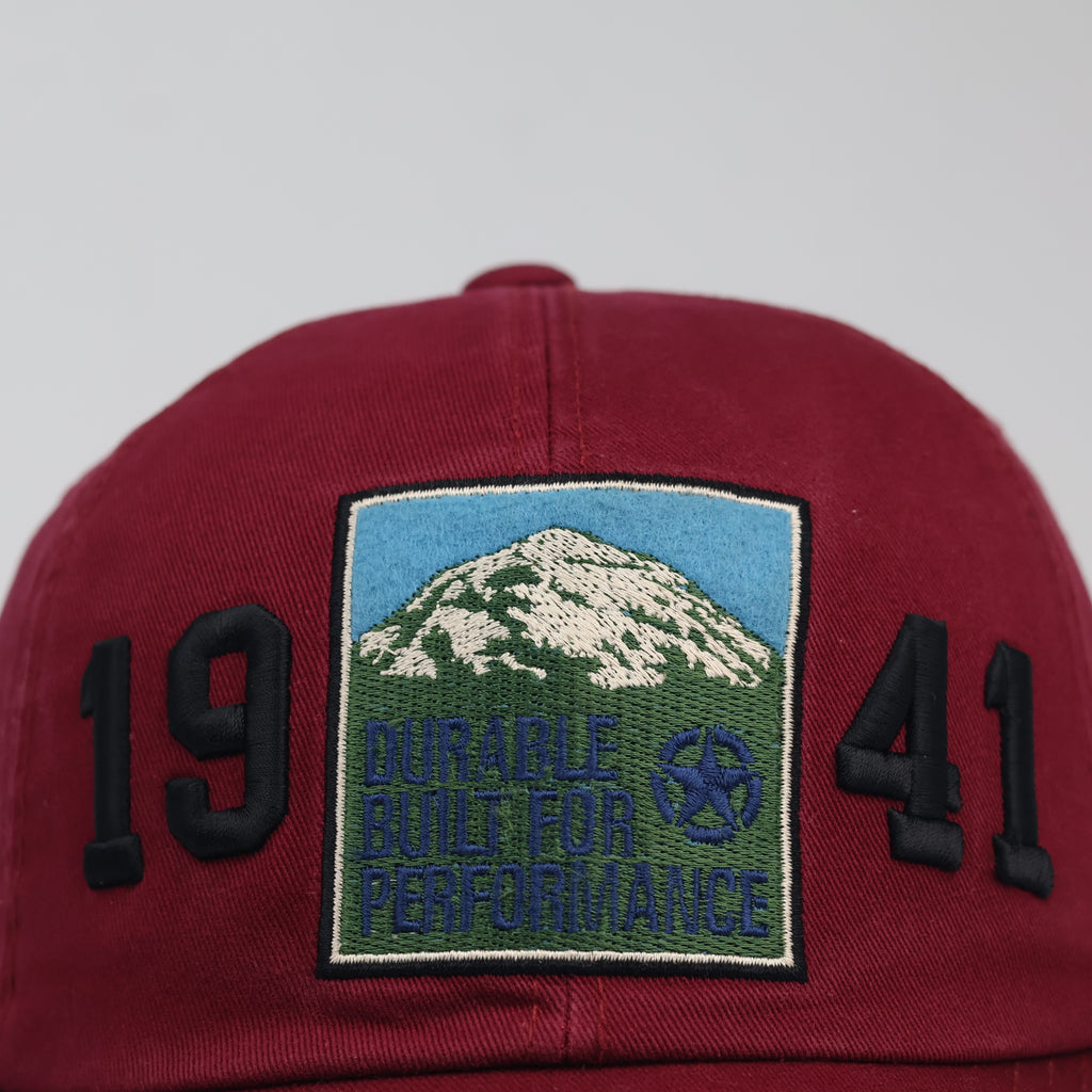 Official Jeep Heritage Mountain Patch Strapback Thrifted Cap (56-58cm)