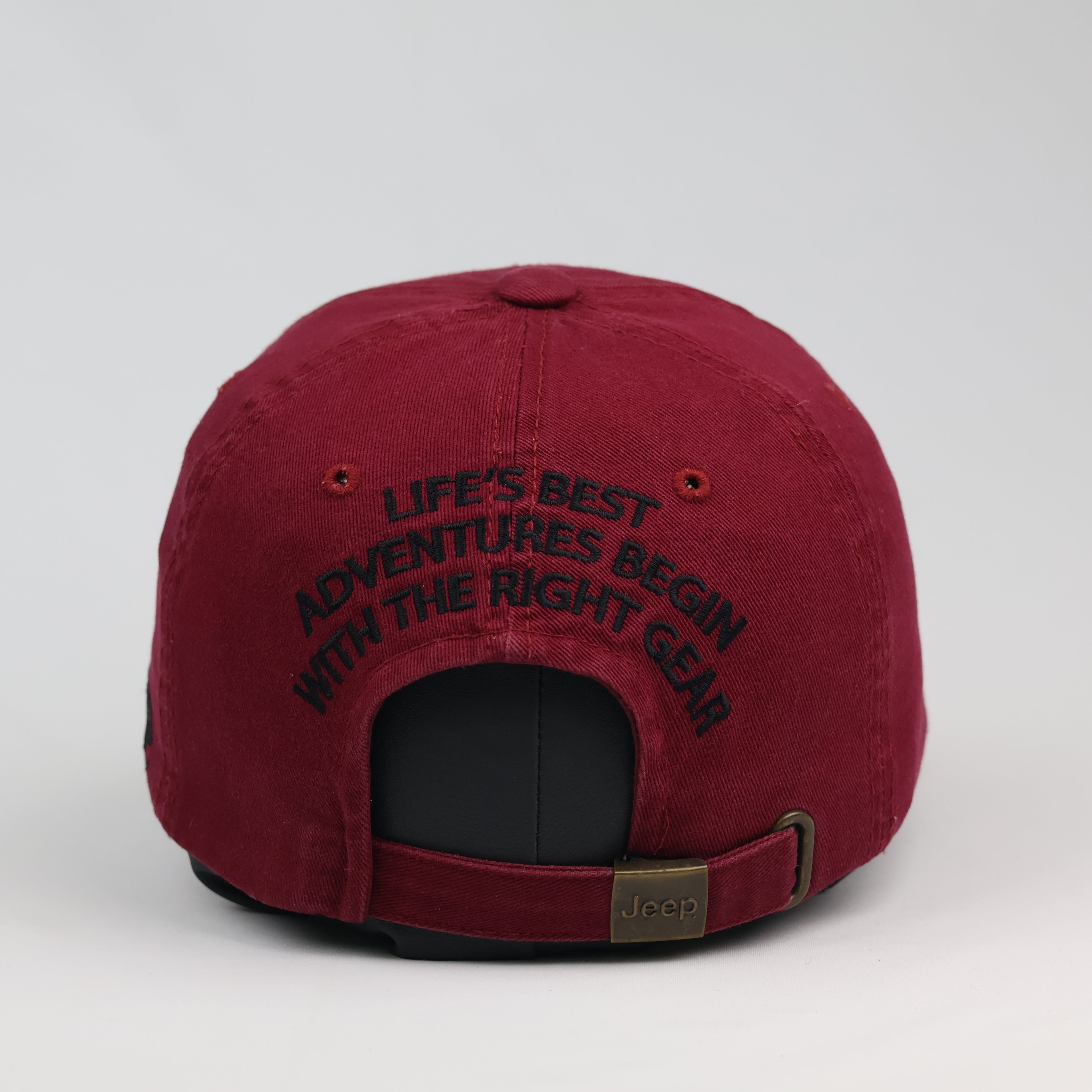 Official Jeep Heritage Mountain Patch Strapback Thrifted Cap (56-58cm)
