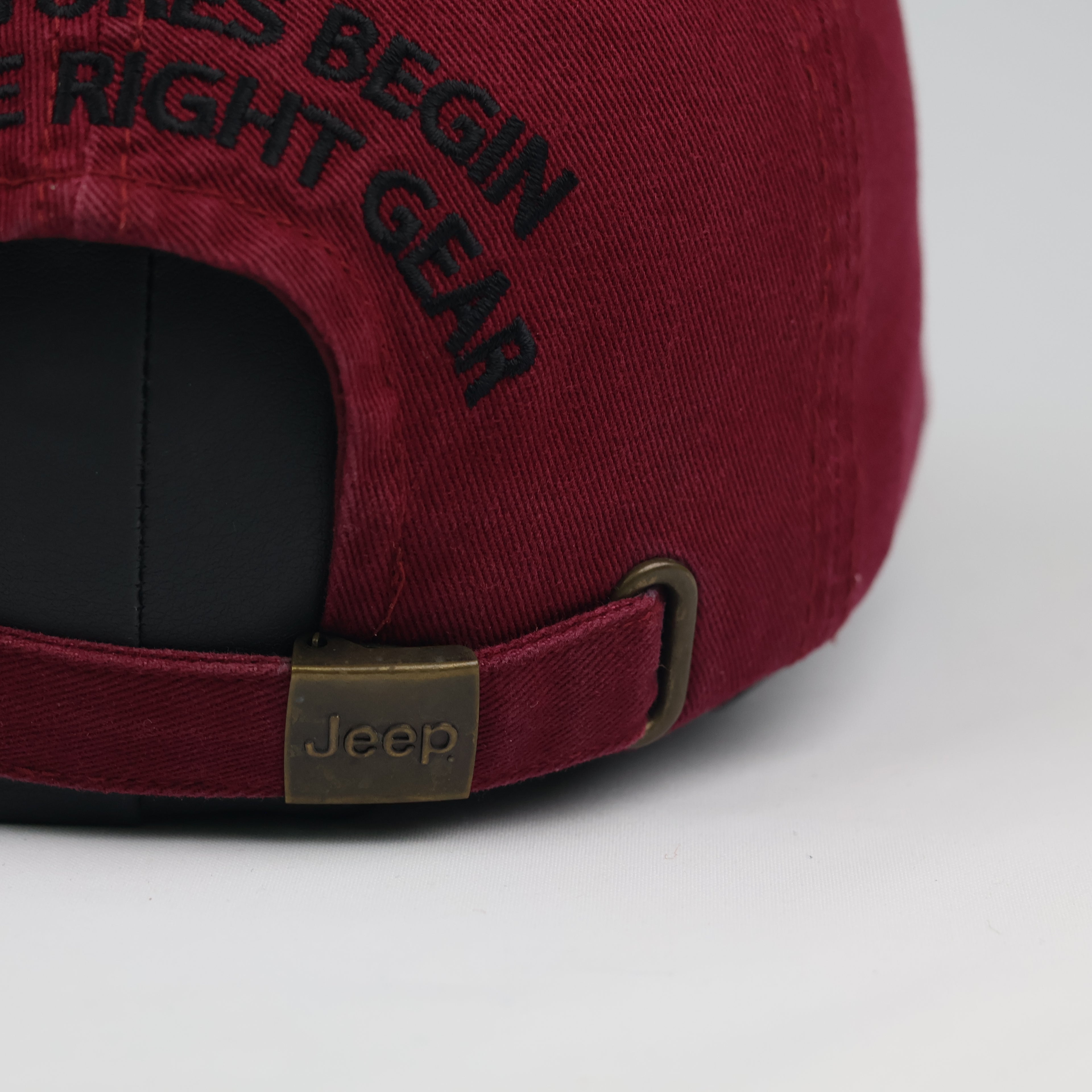 Official Jeep Heritage Mountain Patch Strapback Thrifted Cap (56-58cm)