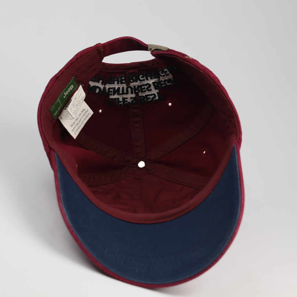 Official Jeep Heritage Mountain Patch Strapback Thrifted Cap (56-58cm)