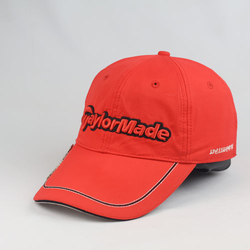 Vintage TaylorMade Bright Red Performance Golf Cap with Ball Marker