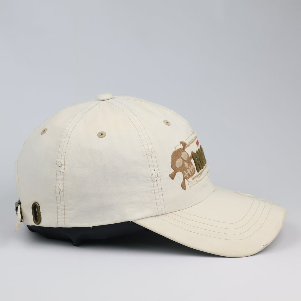 Vintage UC Berkeley Cal "Original" Distressed Cream Baseball Thrifted Cap