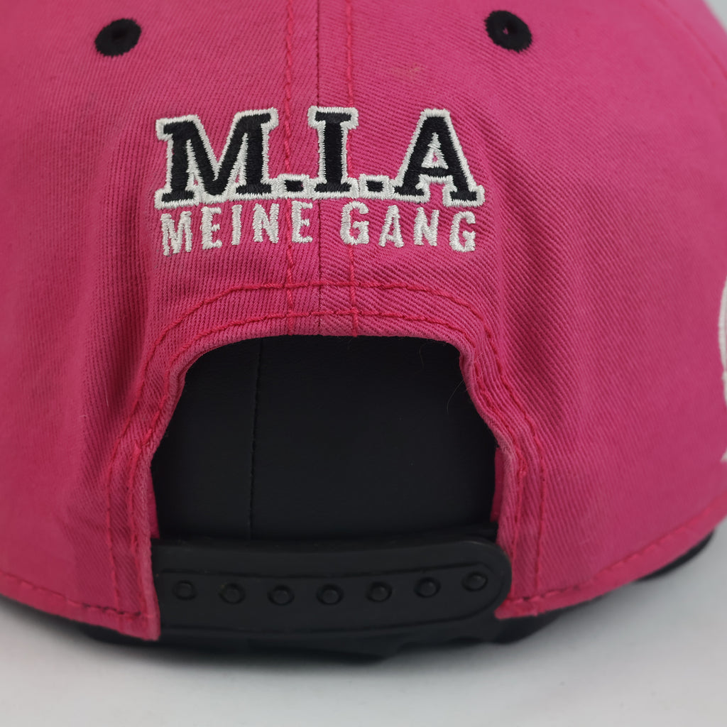 Thrifted Mia Julia Mallorcastyle Hot Pink & Black Graphic Snapback Hat