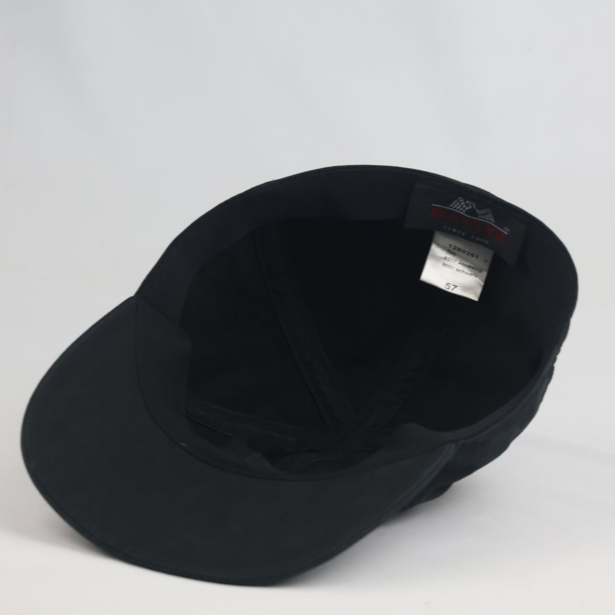 Thrifted Mayser Aquastop Black Water-Resistant Fitted Cap (Size 57) | 10608
