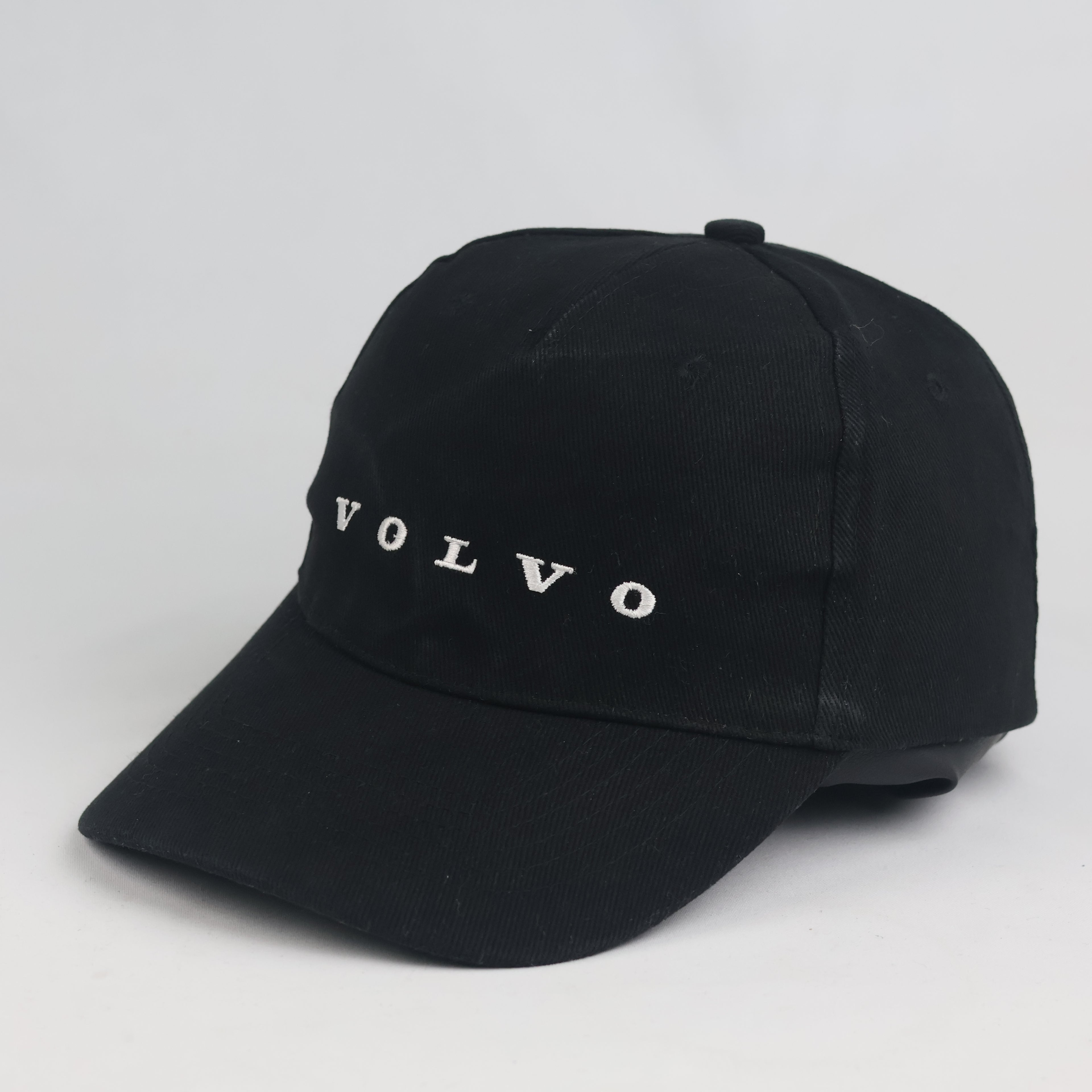 Minimalist Volvo Logo Black Baseball Cap - Adjustable Strapback Hat