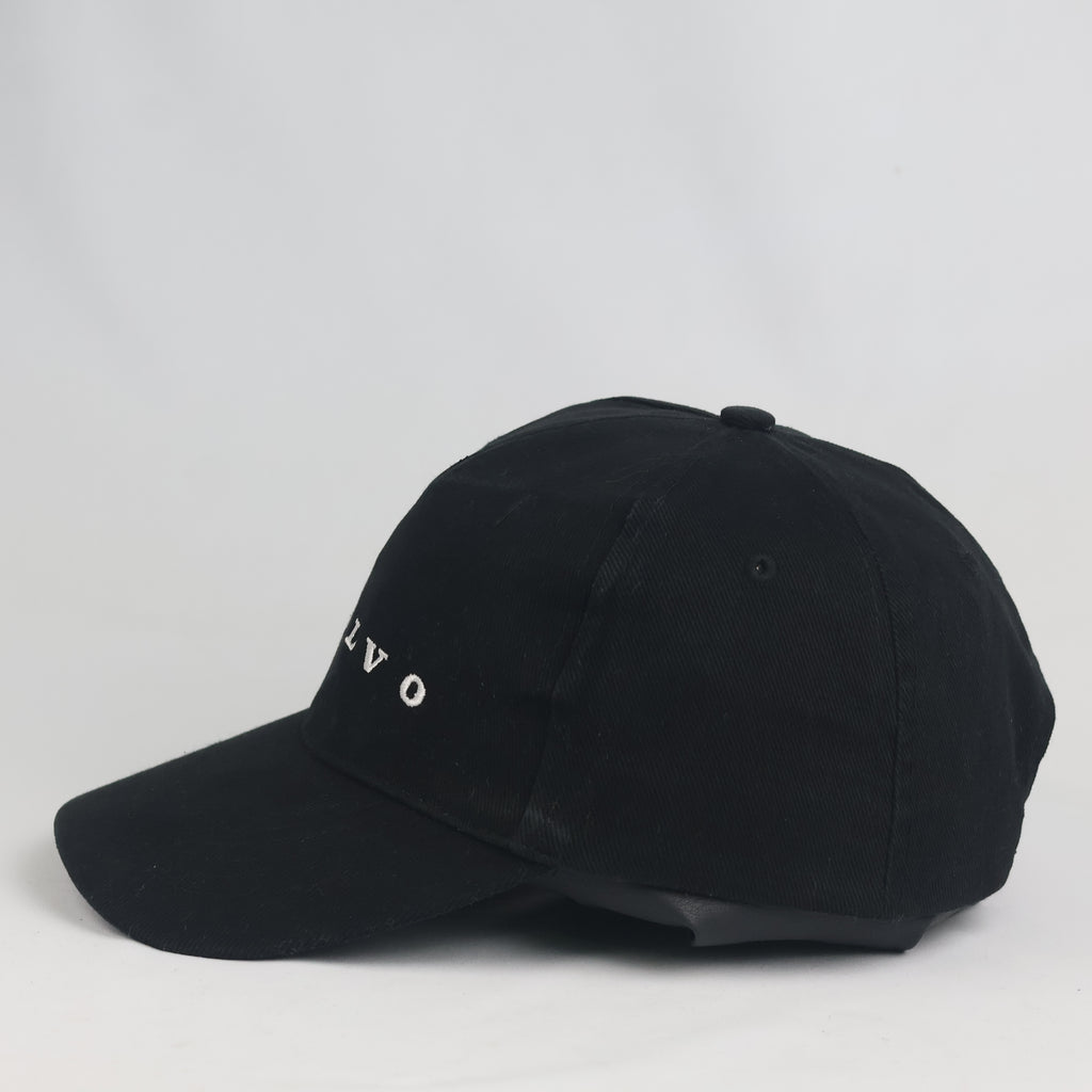Minimalist Volvo Logo Black Baseball Cap - Adjustable Strapback Hat