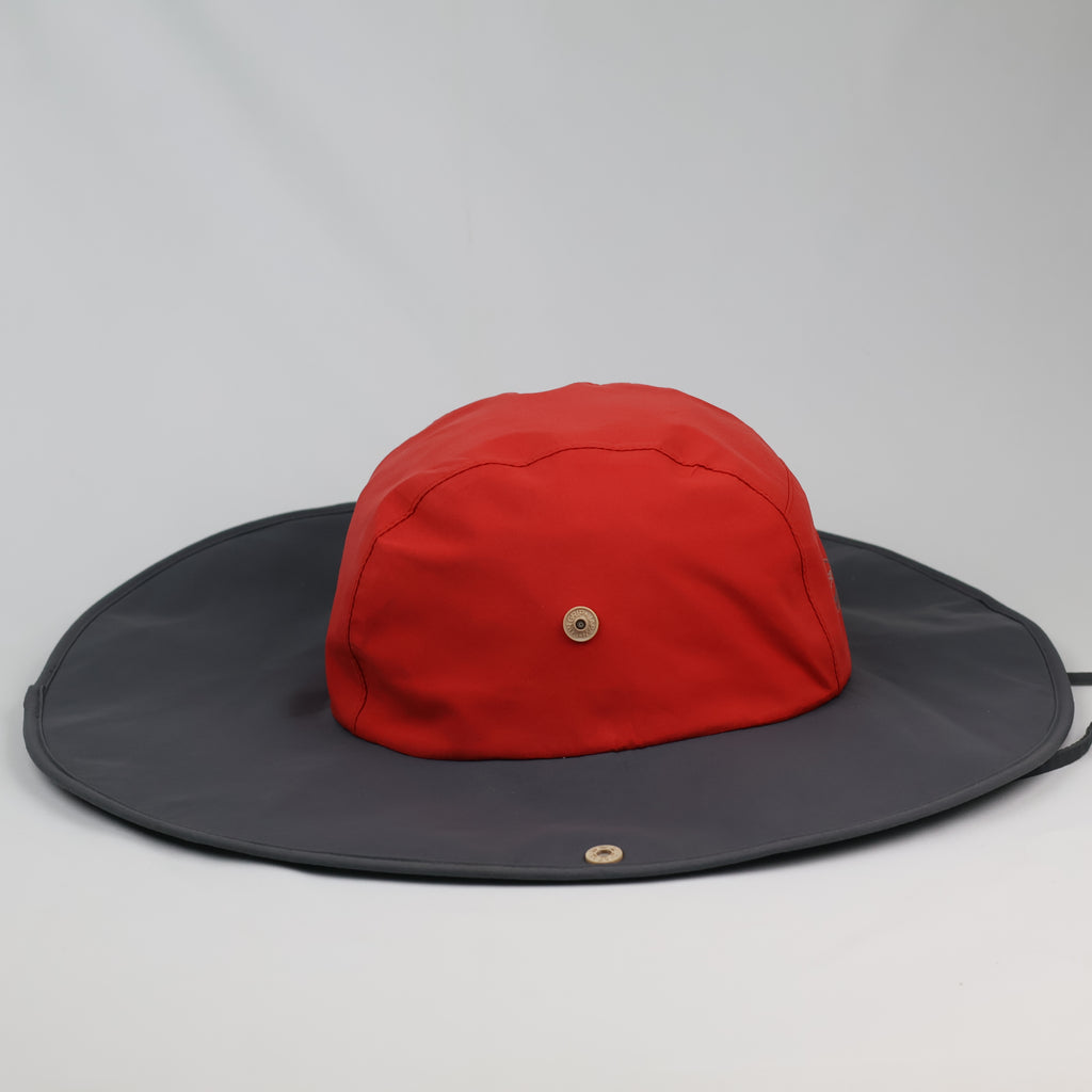 Traverse Travel & Adventure Wide Brim Sun Hat | Red & Grey Hiking Cap