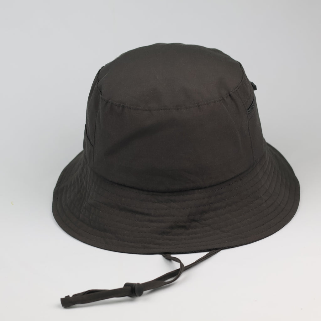 Utility Nylon Bucket Thrifted Hat | Water-Resistant Technical Headwear