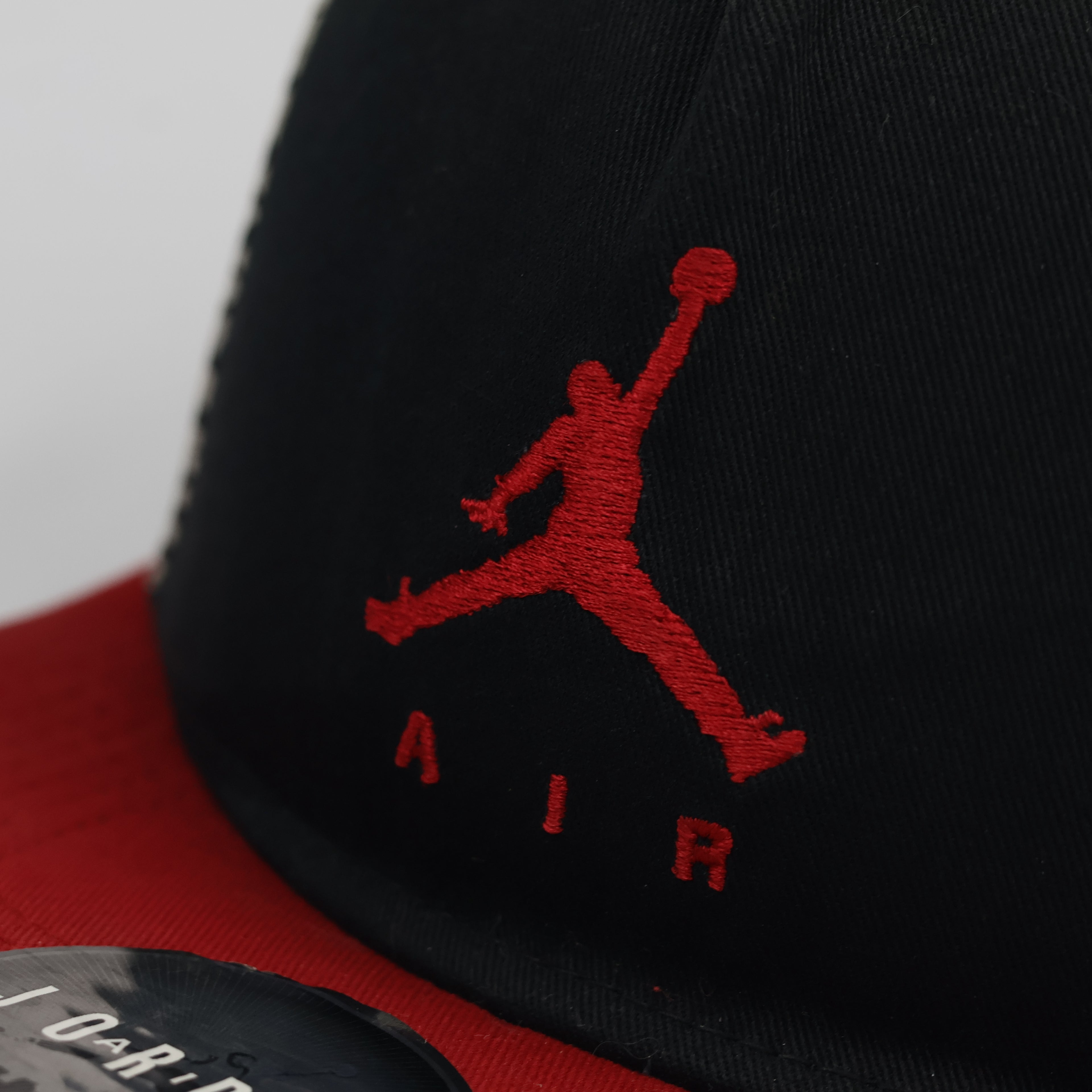 Air Jordan Jumpman Elephant Print Trucker Thrifted Hat – Black & Red