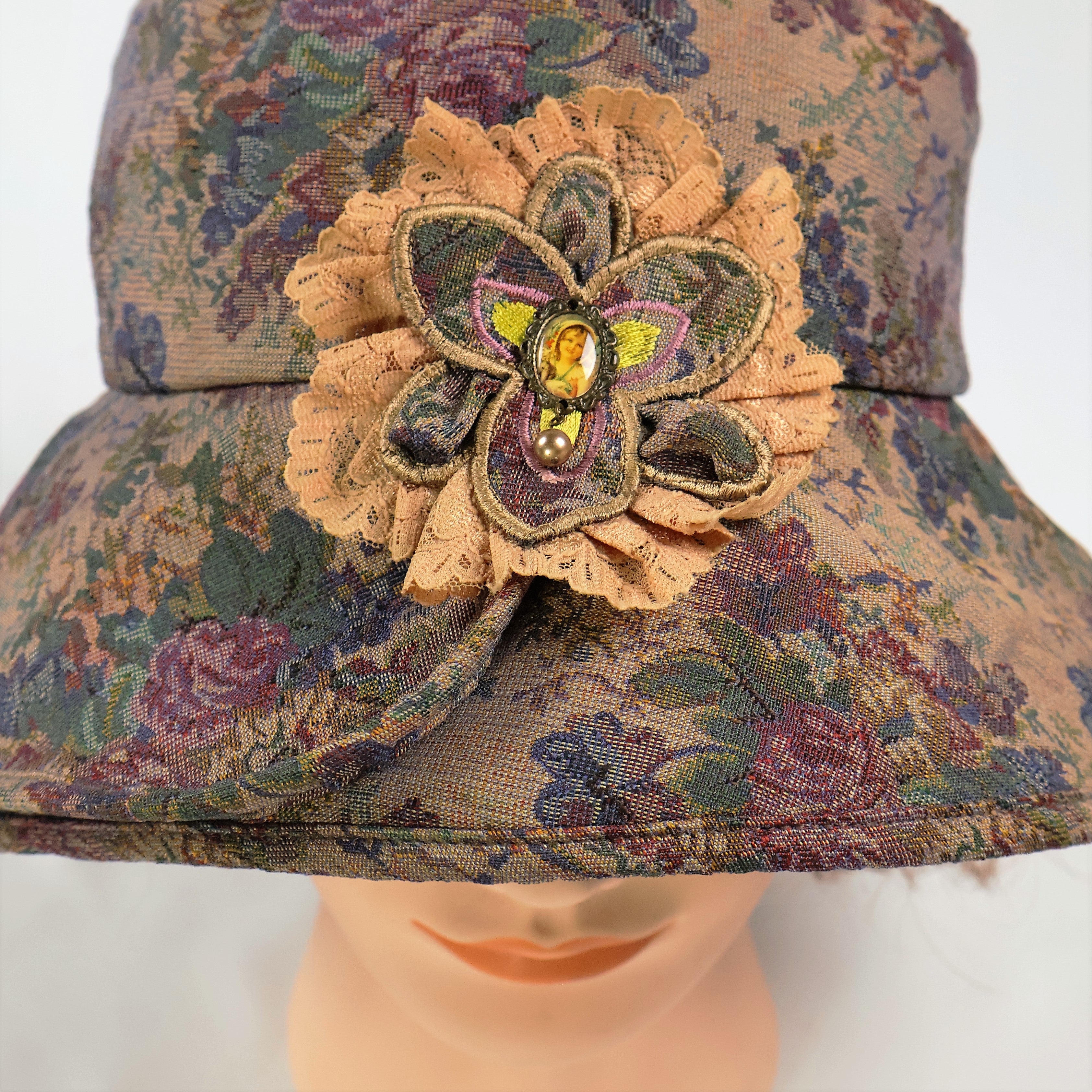 Romantic Cottagecore Floral Hat