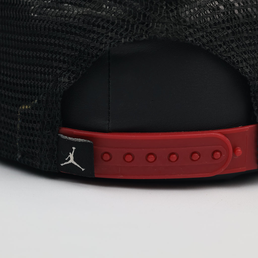 Air Jordan Jumpman Elephant Print Trucker Thrifted Hat – Black & Red