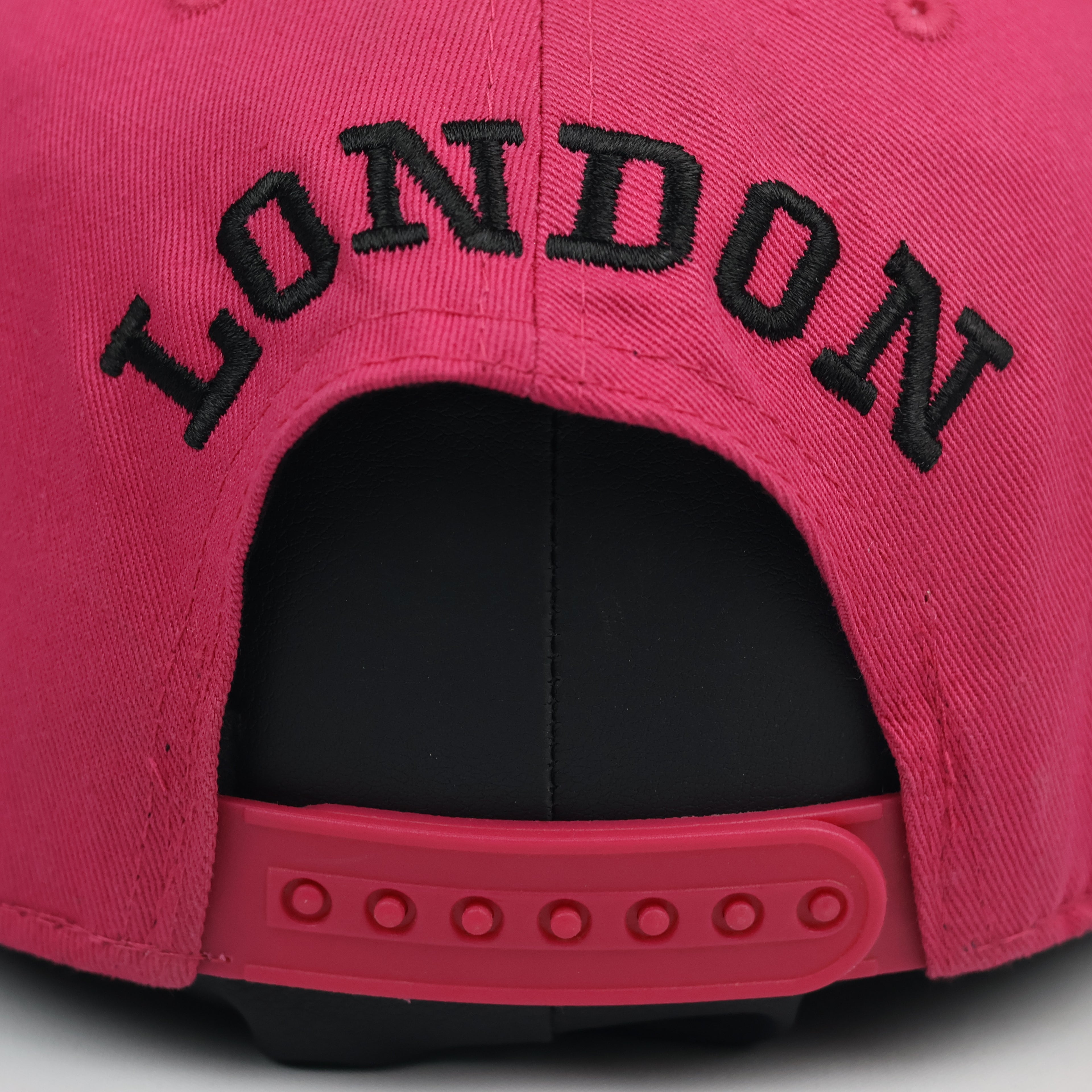 Vintage London City Logo Hat | Floral Flat Brim Thrifted Snapback